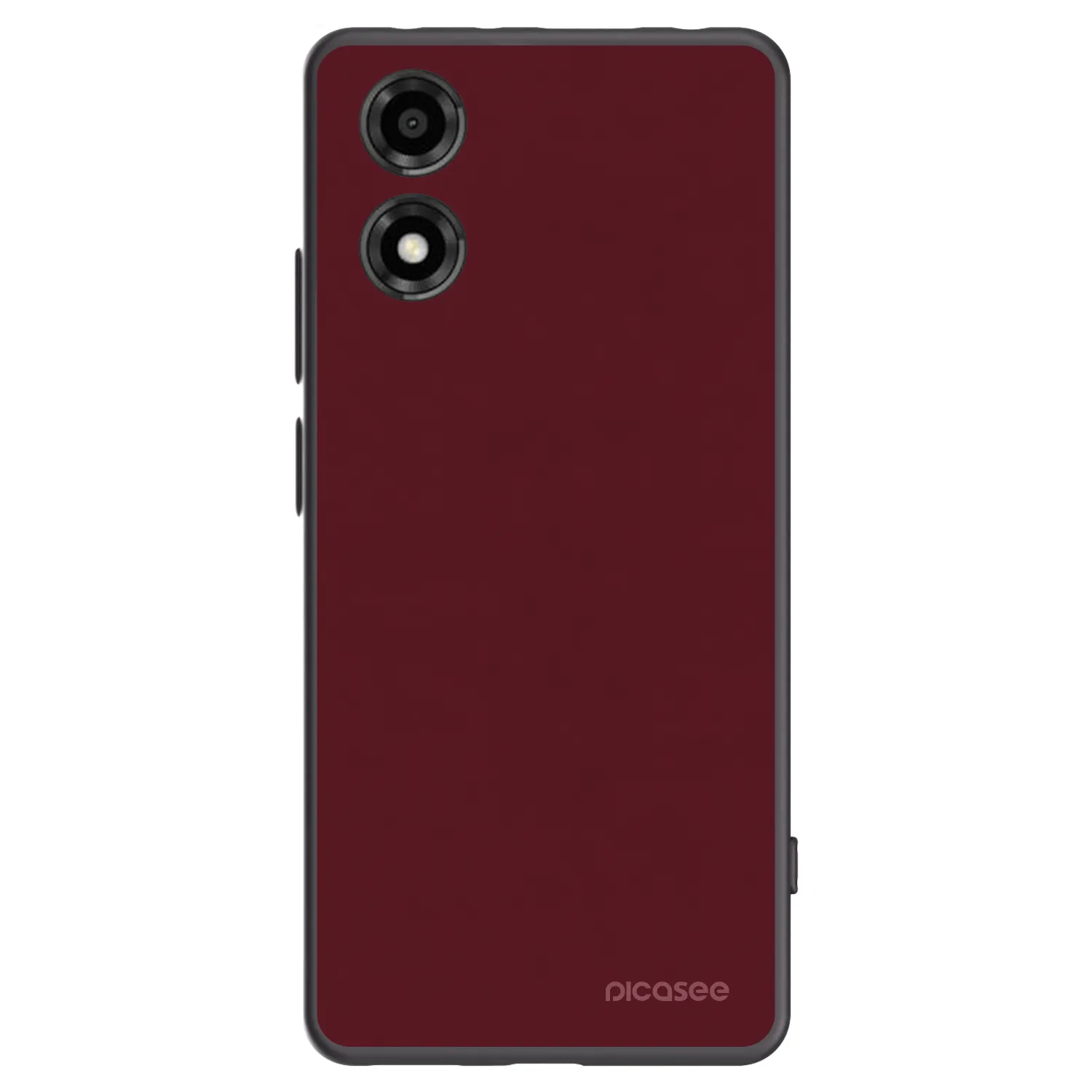 Picasee silikónový čierny obal pre Motorola Moto E14 - Burgundy red