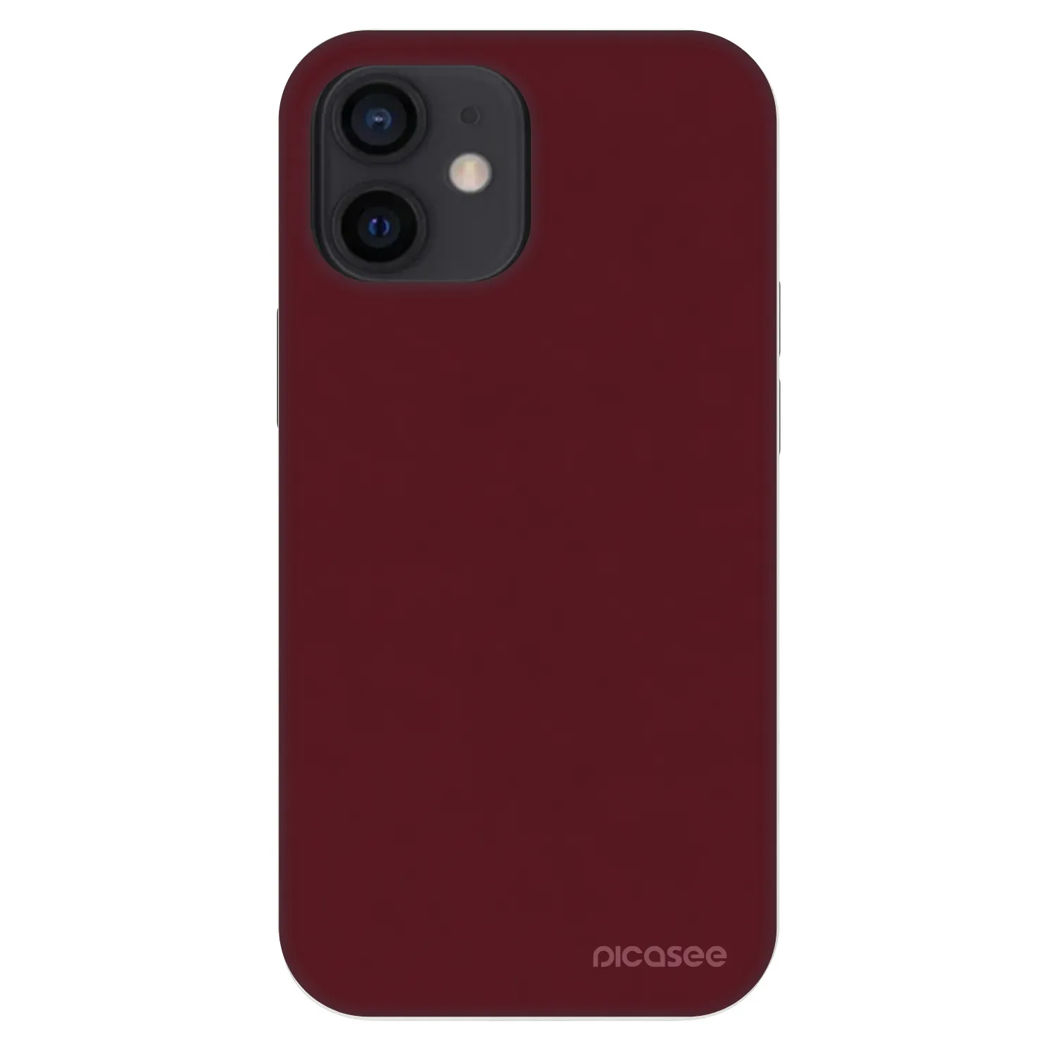 Picasee Fashion Case pre Apple iPhone 12 mini - Burgundy red