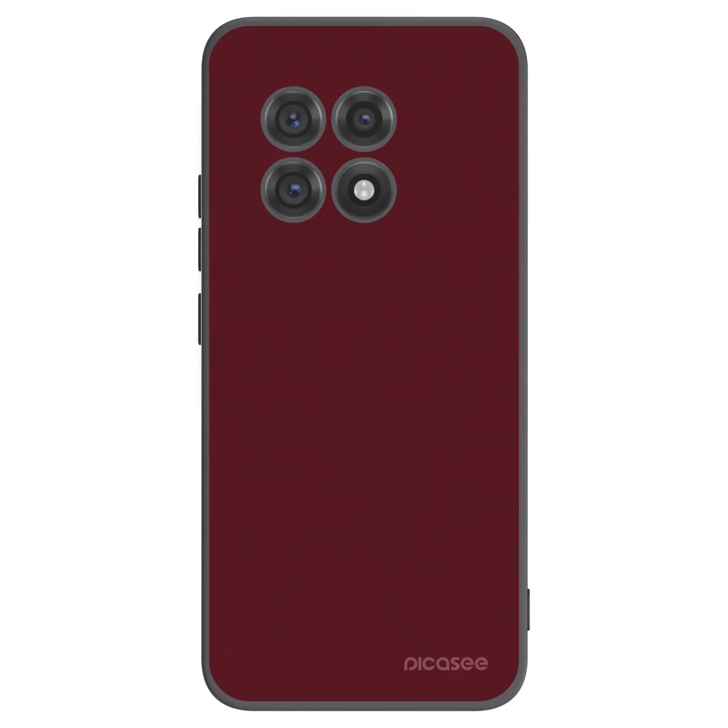 Picasee silikónový čierny obal pre OnePlus 13R 5G - Burgundy red