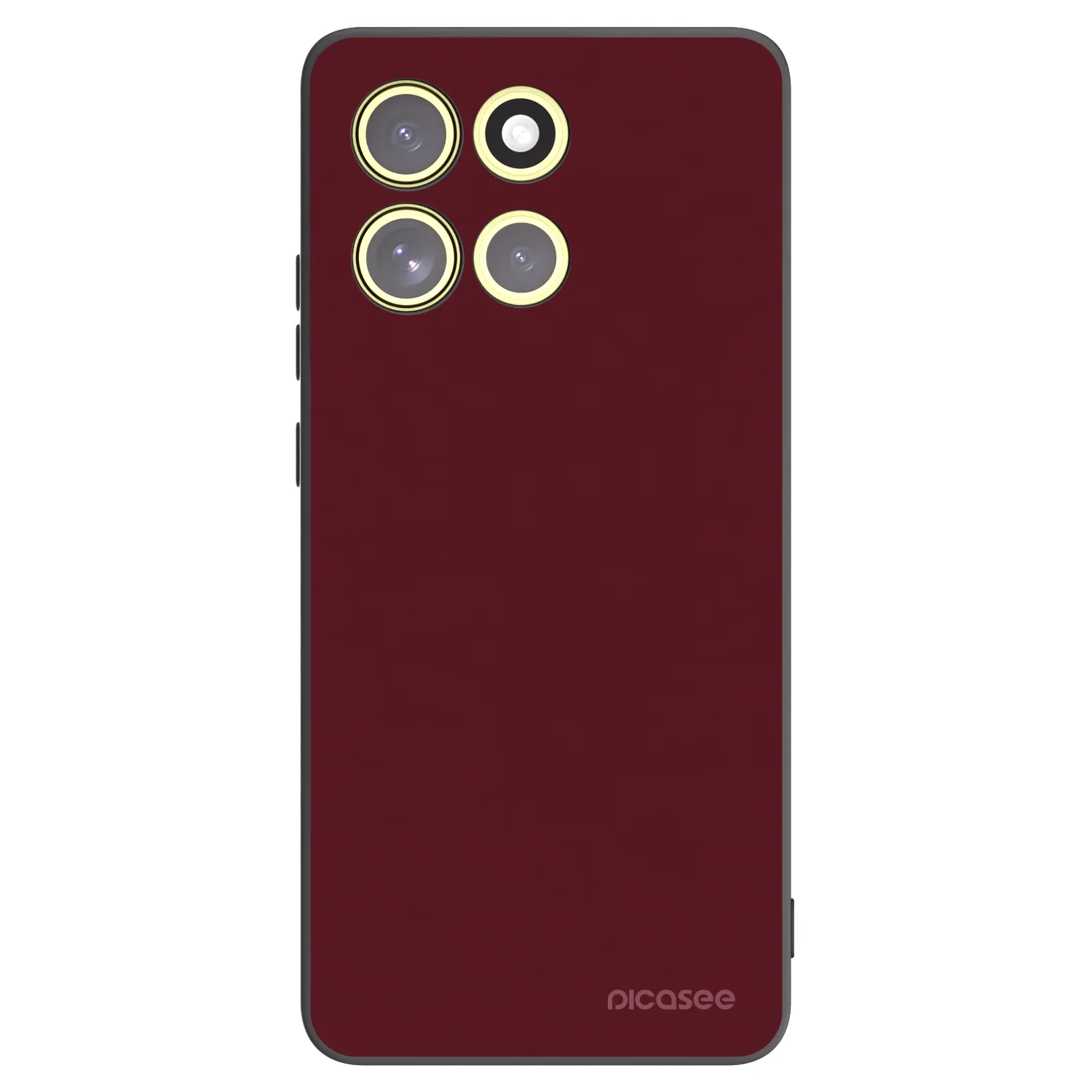 Picasee silikónový čierny obal pre Motorola Moto G86 5G - Burgundy red