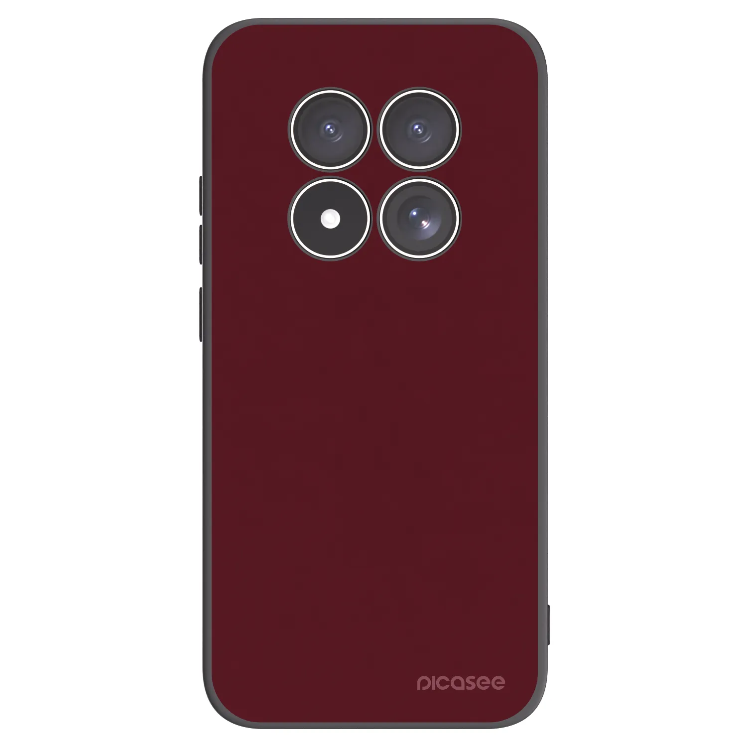 Picasee silikónový čierny obal pre Xiaomi Redmi Note 15 Pro 4G - Burgundy red