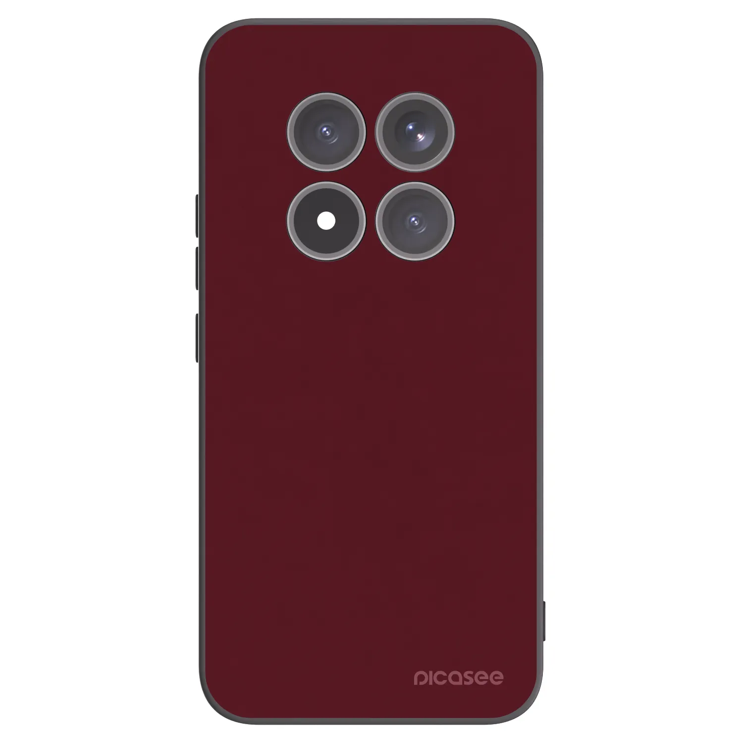 Picasee silikónový čierny obal pre Xiaomi Redmi Note 15 Pro+ - Burgundy red