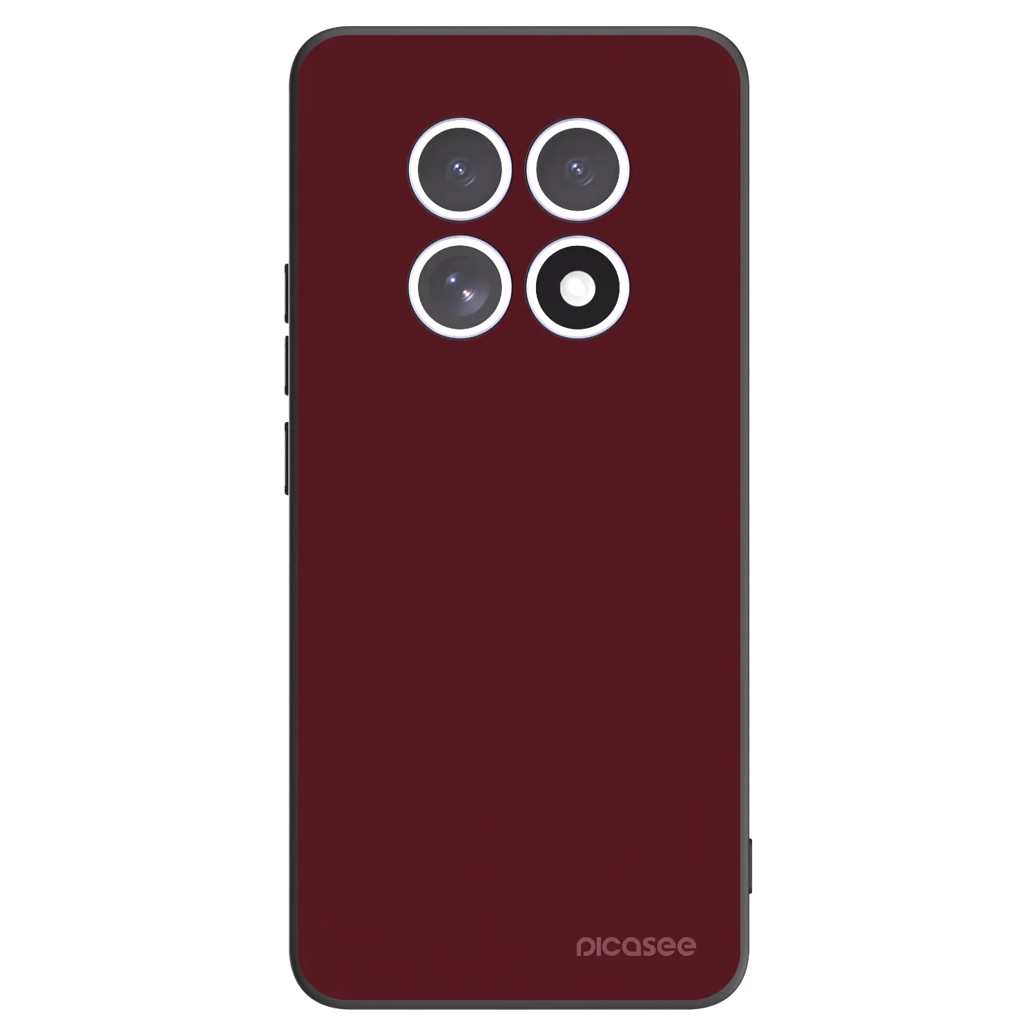 Picasee silikónový čierny obal pre Xiaomi Redmi Note 15 4G - Burgundy red