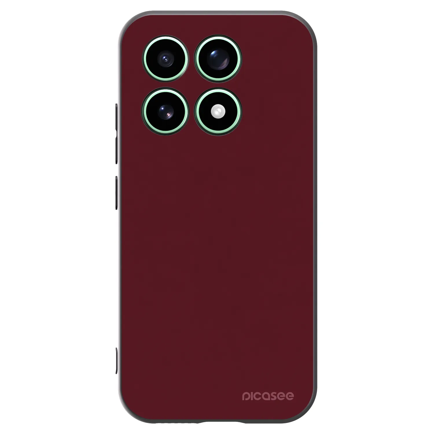 Picasee silikónový čierny obal pre Xiaomi 17 - Burgundy red