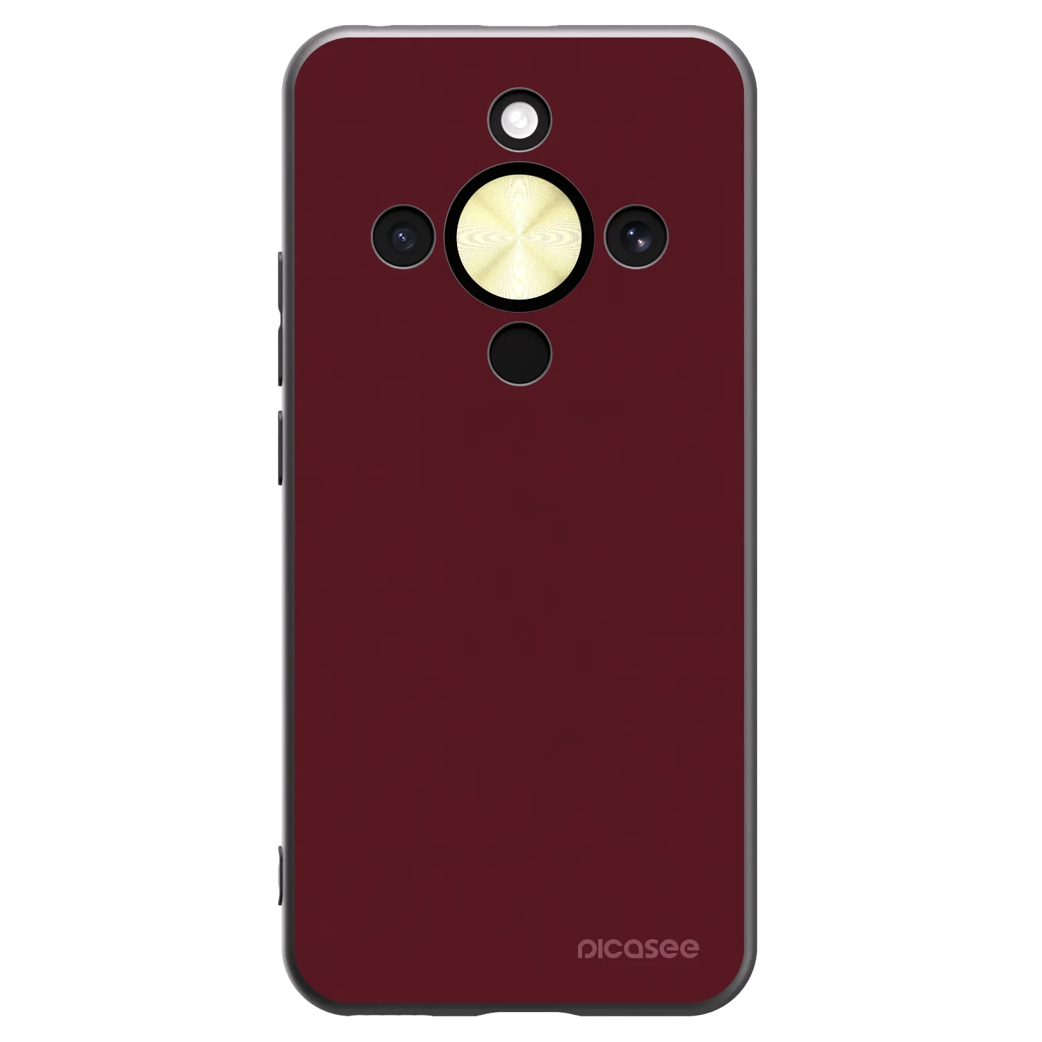 Picasee silikónový čierny obal pre Honor Magic8 Lite 5G - Burgundy red