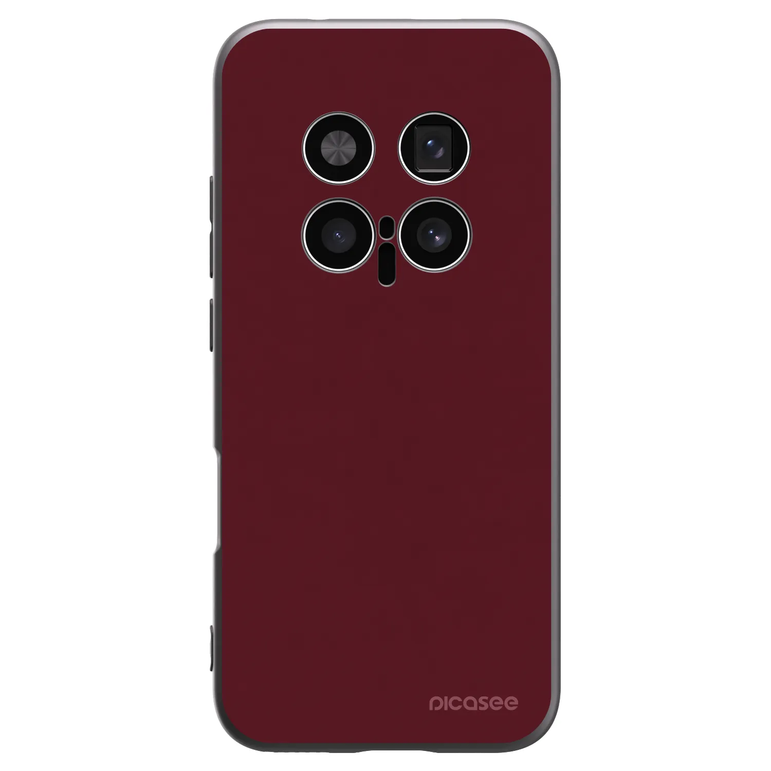 Picasee silikónový čierny obal pre Honor Magic8 Pro 5G - Burgundy red