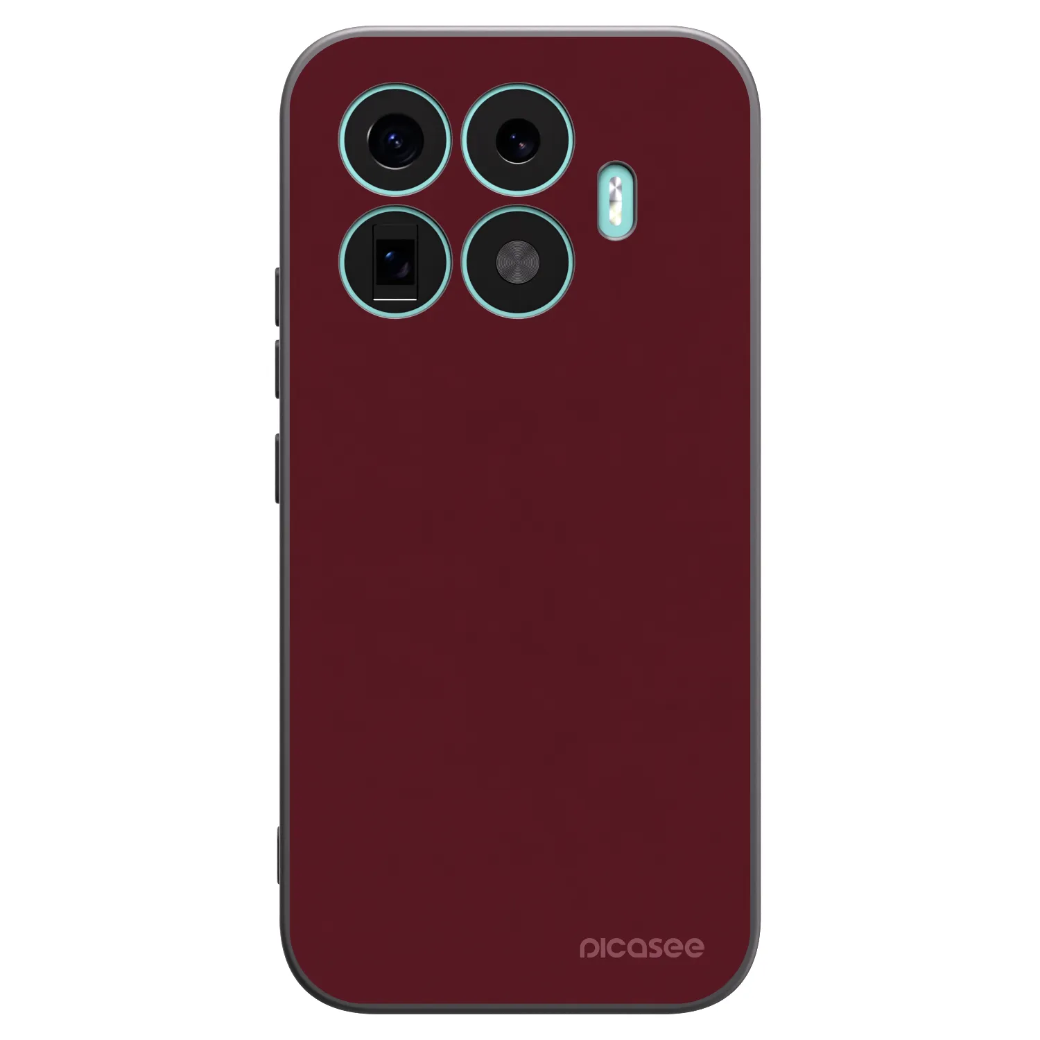 Picasee silikónový čierny obal pre Xiaomi 17T - Burgundy red
