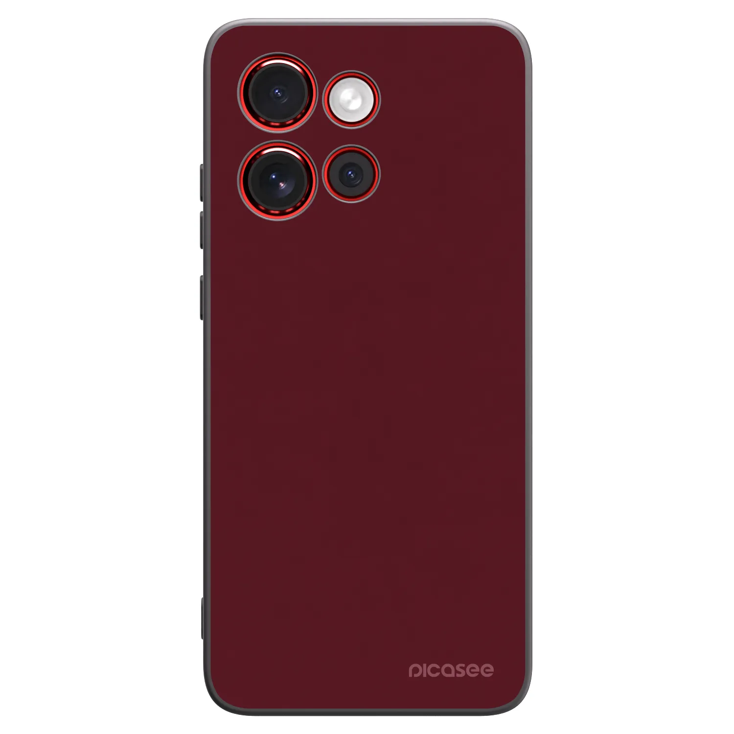 Picasee silikónový čierny obal pre Motorola Edge 60 Neo 5G - Burgundy red