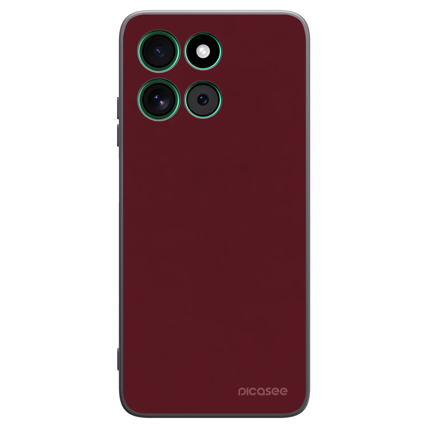 Picasee silikónový čierny obal pre Motorola Moto G57 Power - Burgundy red