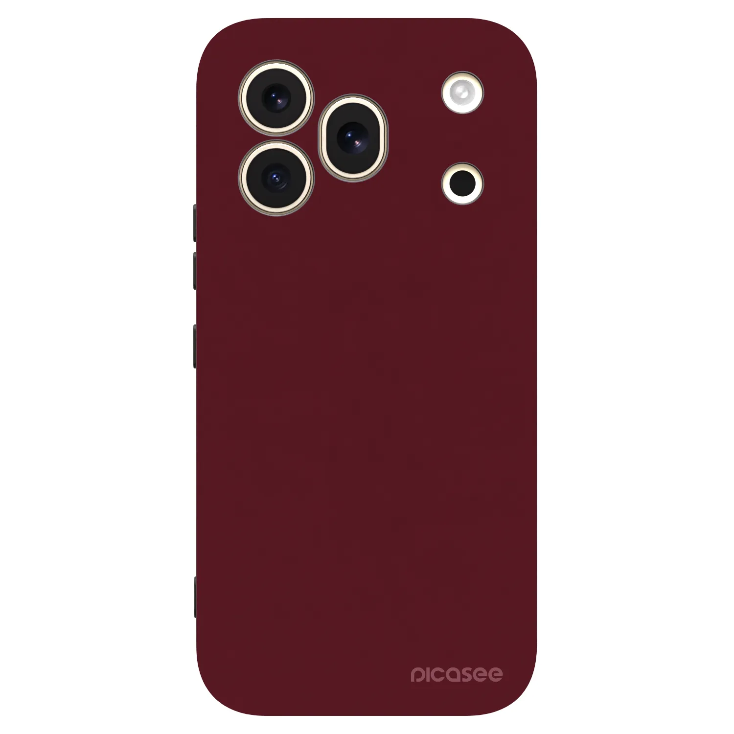 Picasee silikónový čierny obal pre Honor 600 Pro - Burgundy red