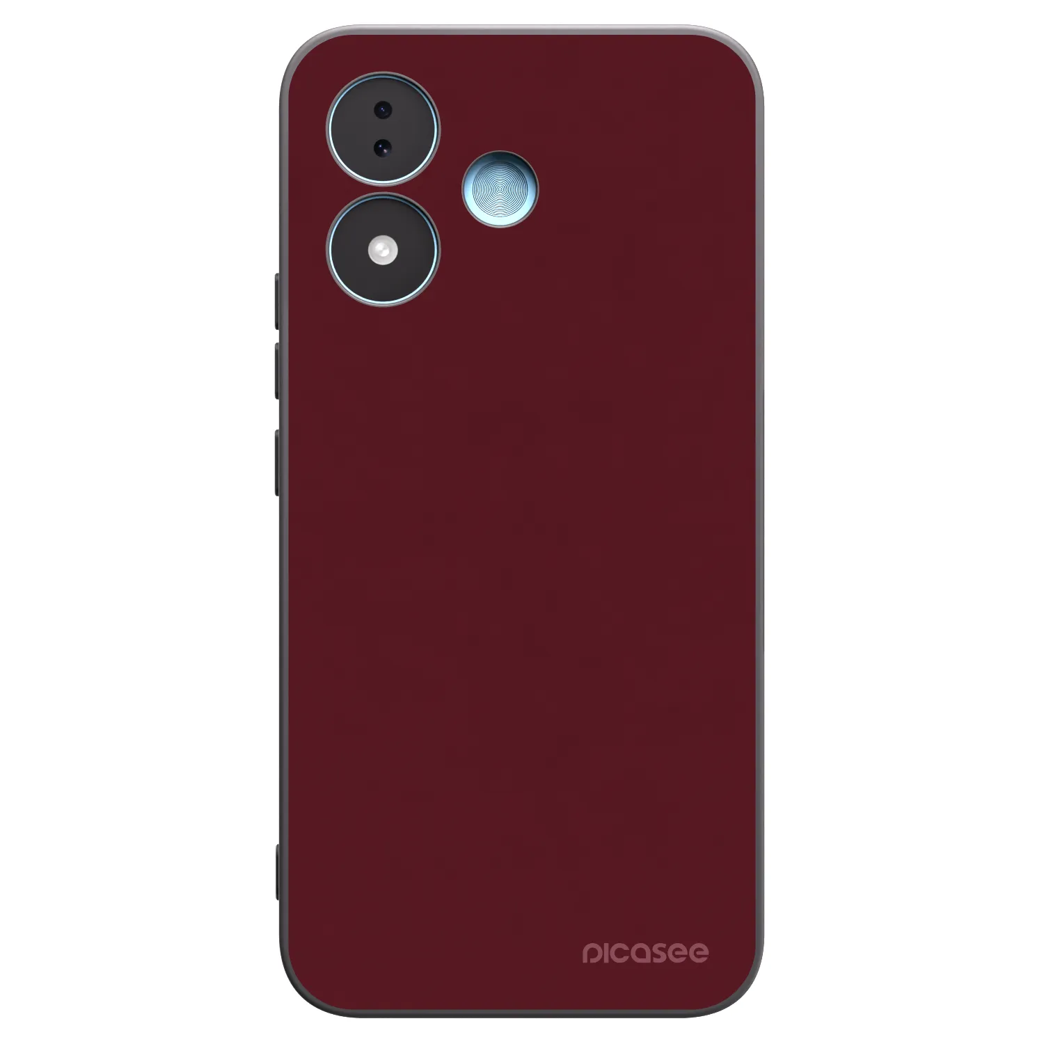 Picasee silikónový čierny obal pre Xiaomi Redmi Note 17 5G - Burgundy red