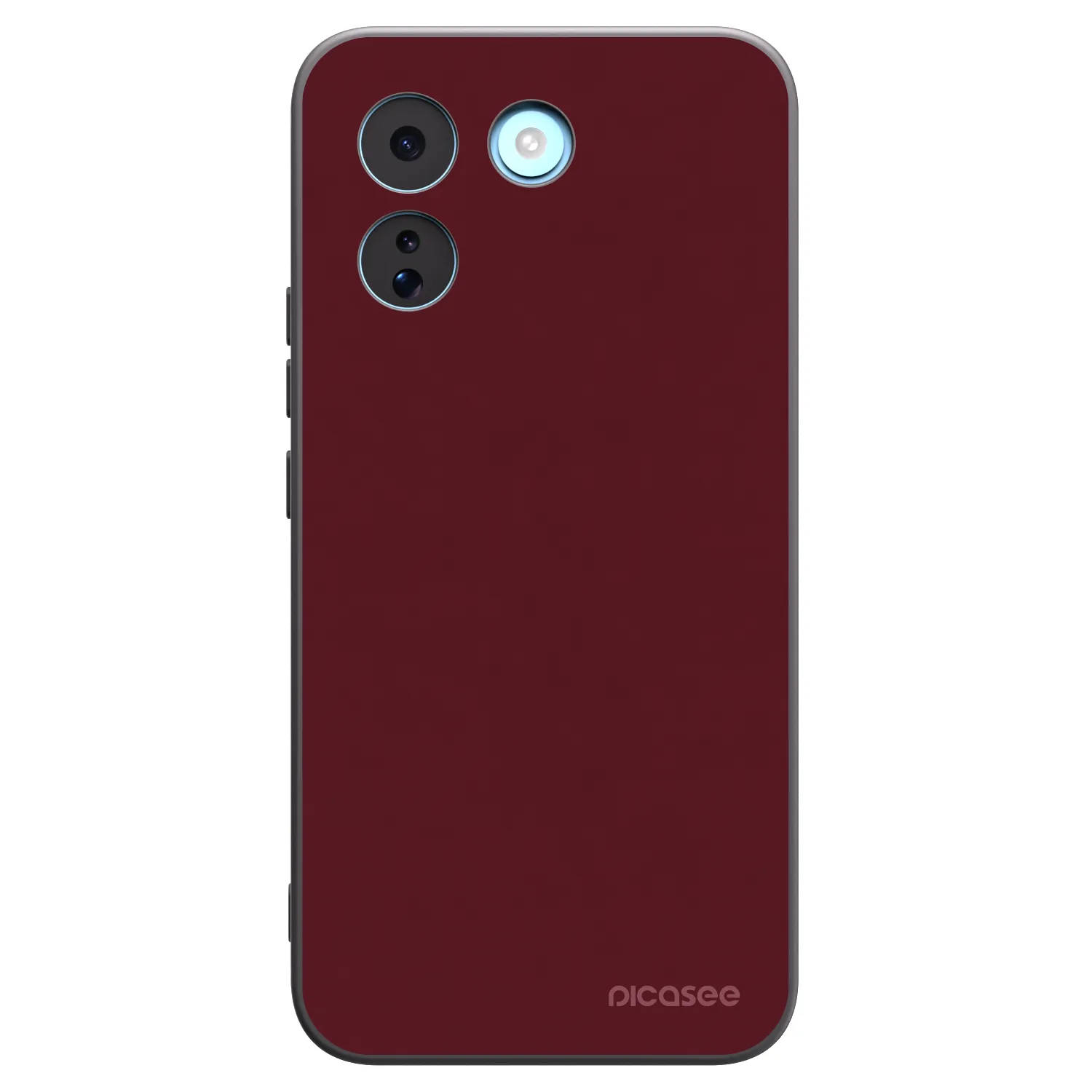 Picasee silikónový čierny obal pre Xiaomi Redmi Note 17 Pro MAX 5G - Burgundy red