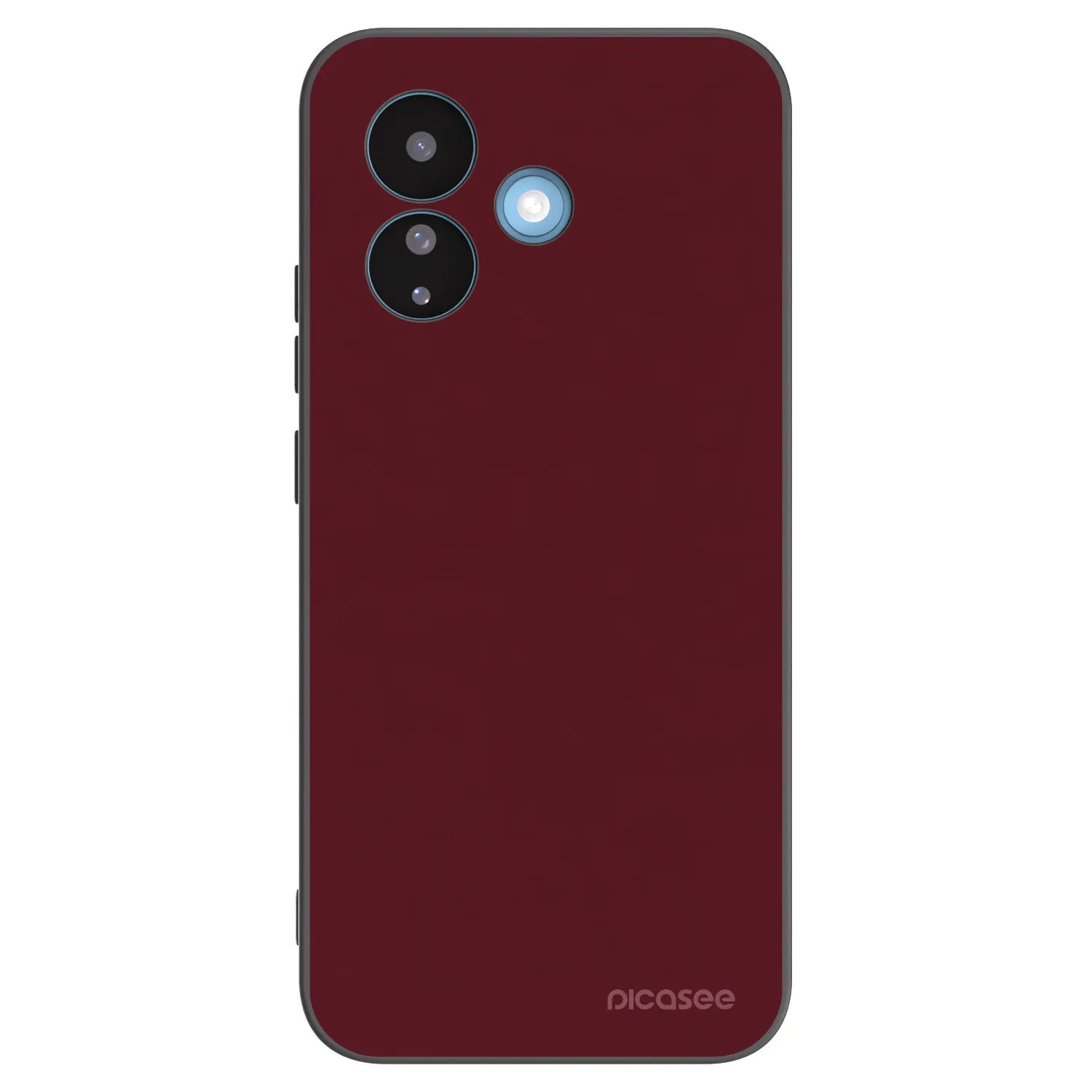 Picasee silikónový čierny obal pre Xiaomi Redmi Note 17 Pro 5G - Burgundy red