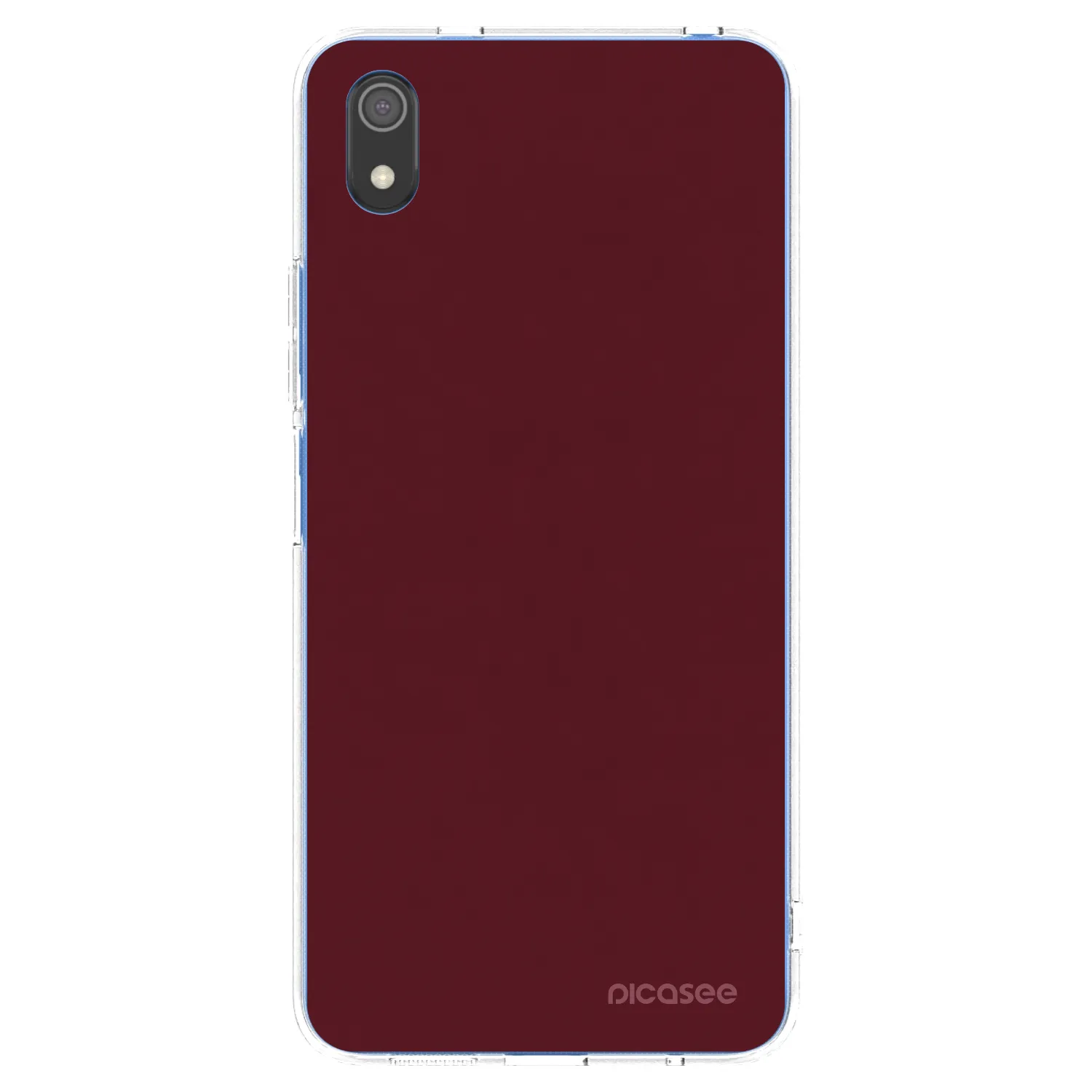 Picasee silikónový prehľadný obal pre Xiaomi Redmi 7A - Burgundy red