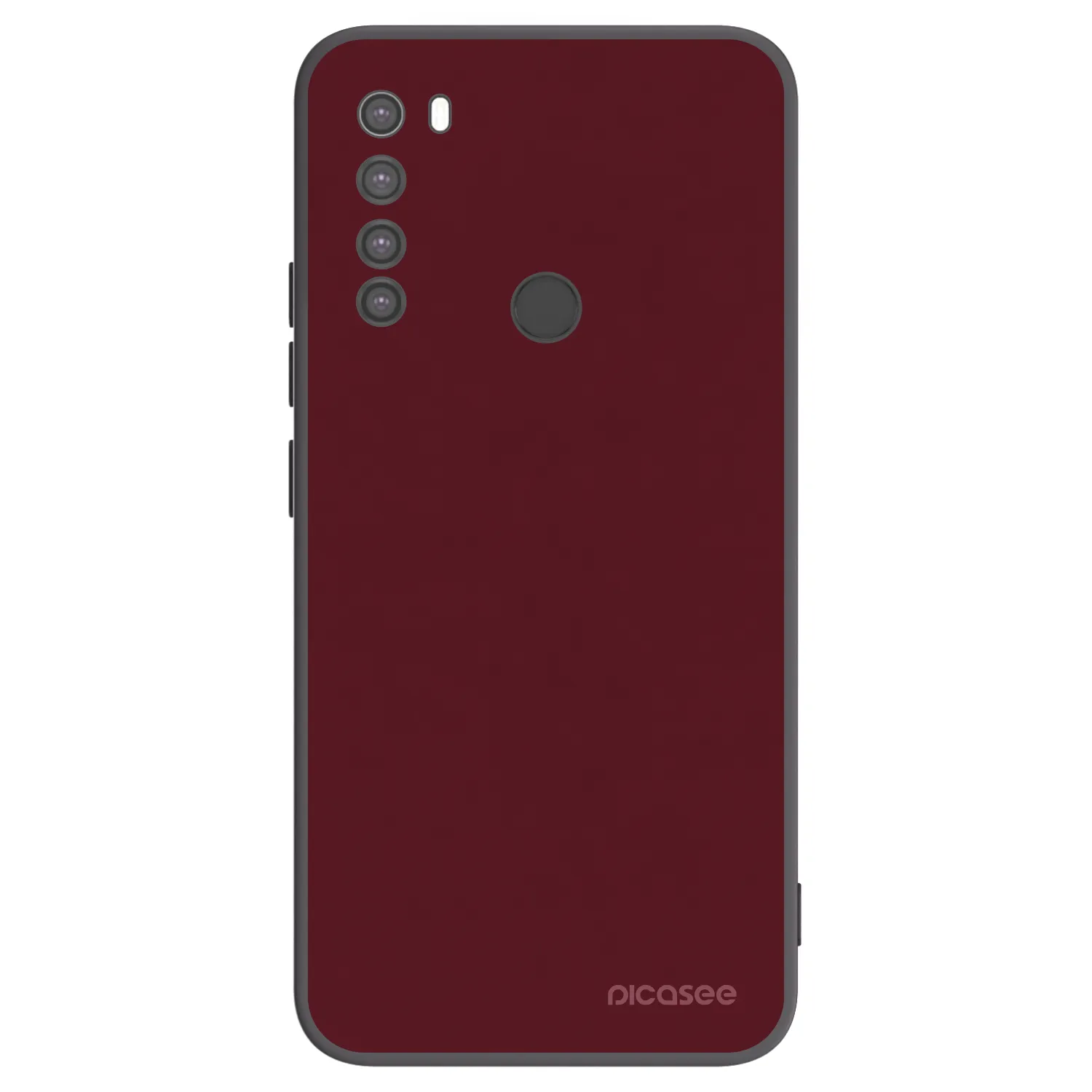 Picasee silikónový čierny obal pre Xiaomi Redmi Note 8 - Burgundy red