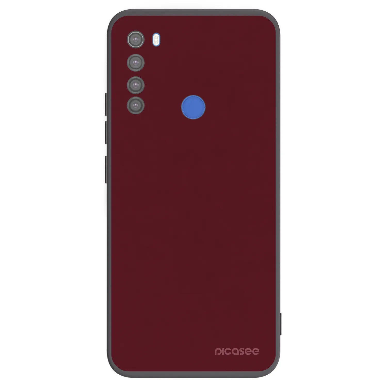 Picasee silikónový čierny obal pre Xiaomi Redmi Note 8T - Burgundy red