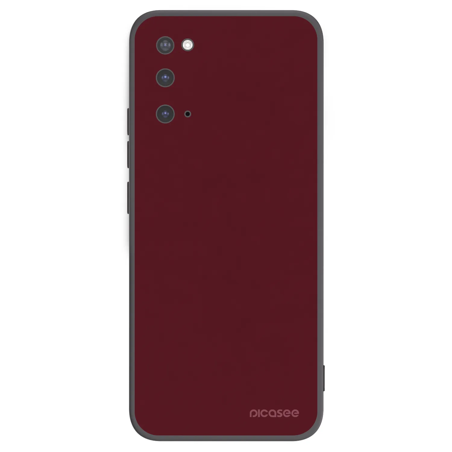 Picasee silikónový čierny obal pre Samsung Galaxy S20 G980F - Burgundy red