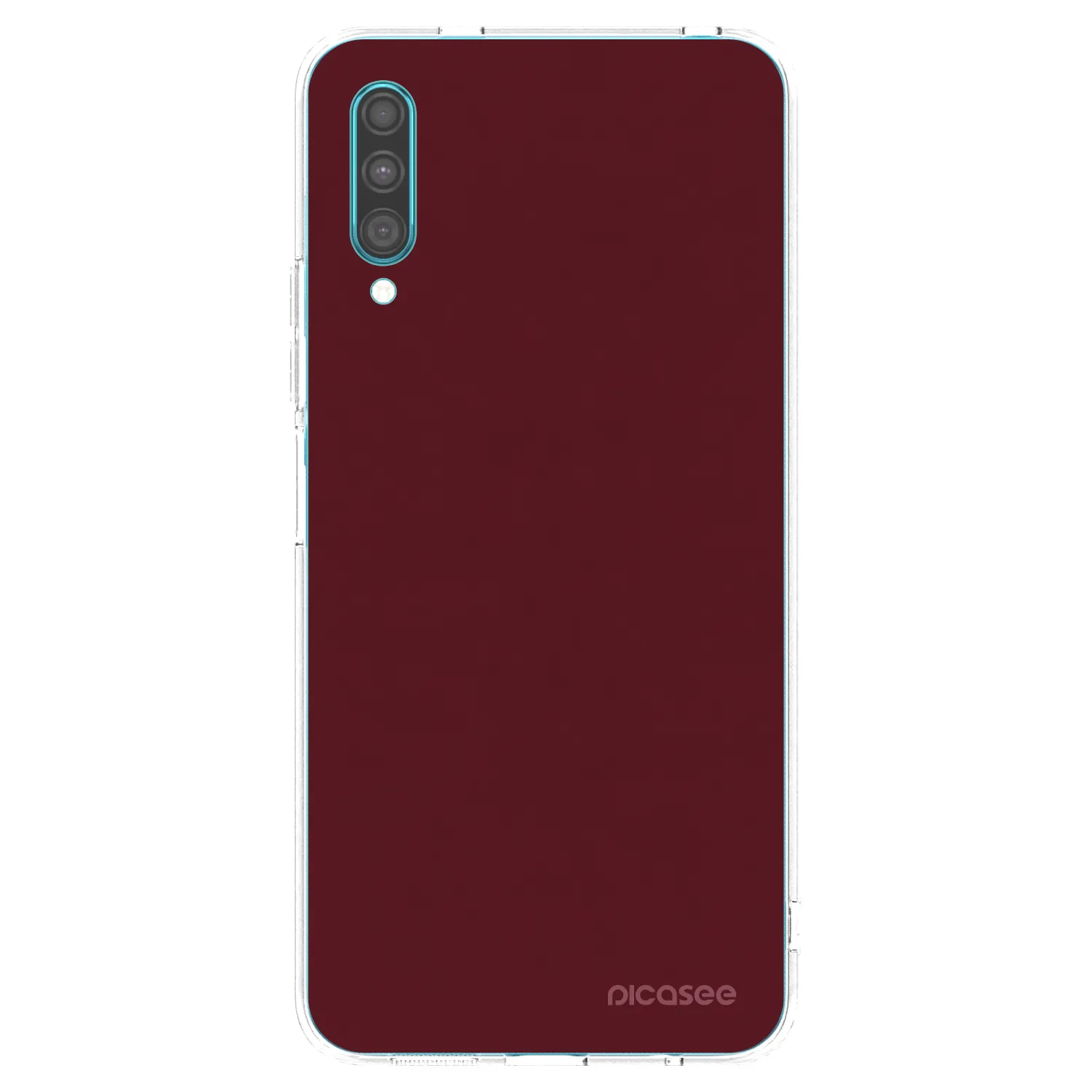 Picasee silikónový prehľadný obal pre Samsung Galaxy A30s A307F - Burgundy red