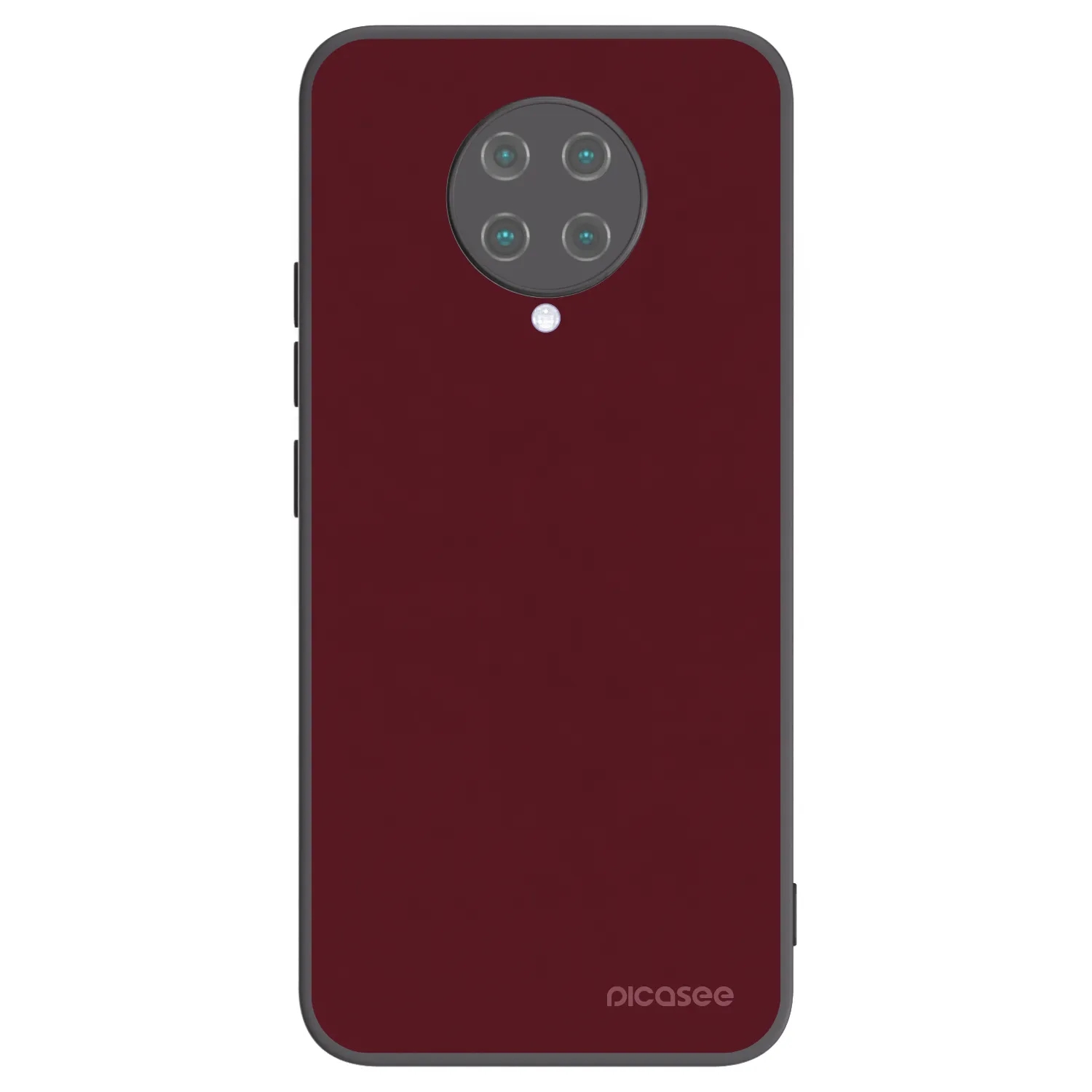 Picasee silikónový čierny obal pre Xiaomi Poco F2 Pro - Burgundy red