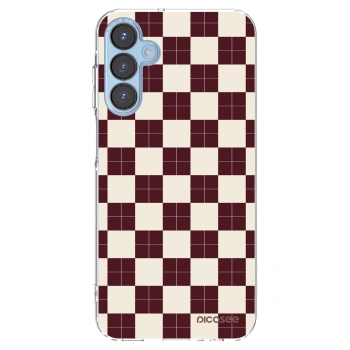 Picasee silikónový prehľadný obal pre Samsung Galaxy A15 A156B 5G - Checked Away