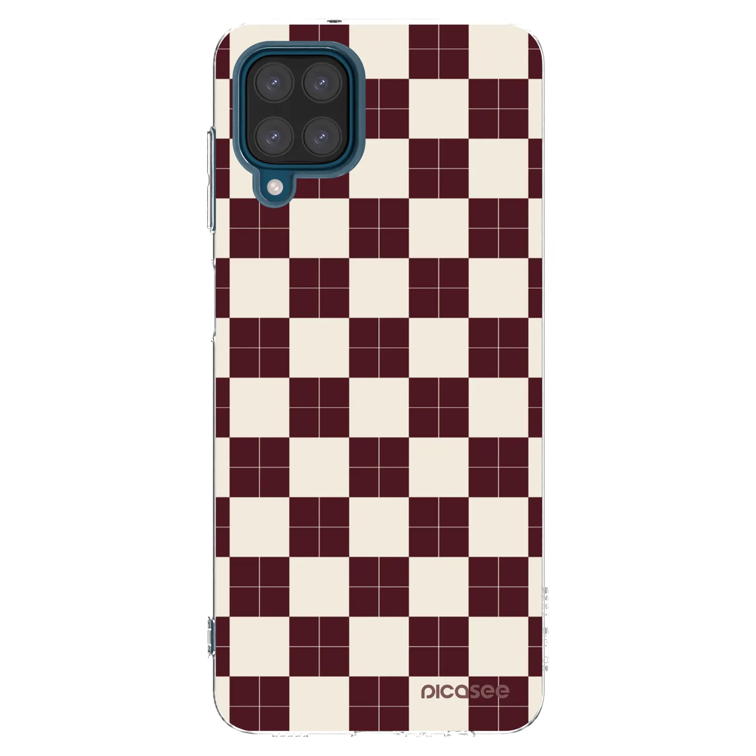 Picasee silikónový prehľadný obal pre Samsung Galaxy A12 A125F - Checked Away