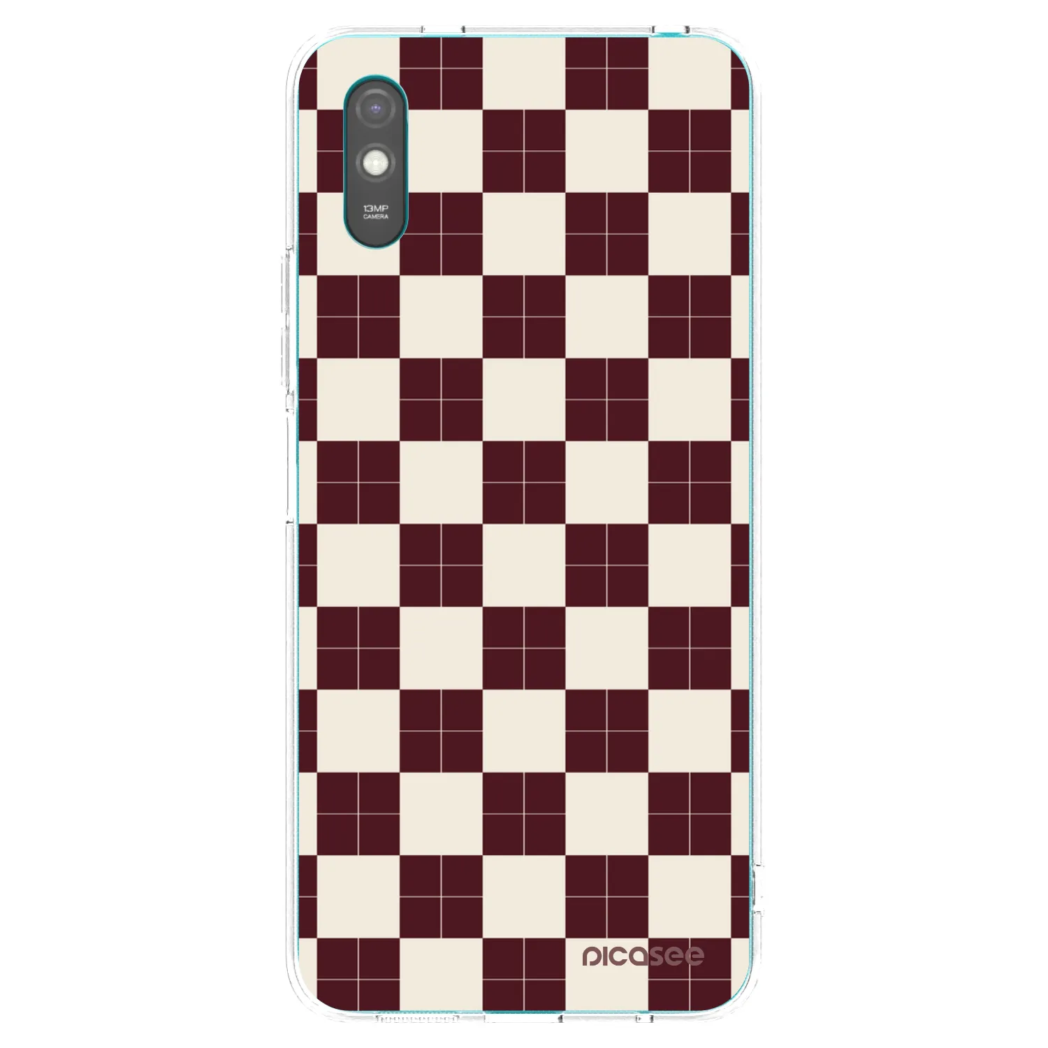Picasee silikónový prehľadný obal pre Xiaomi Redmi 9AT - Checked Away
