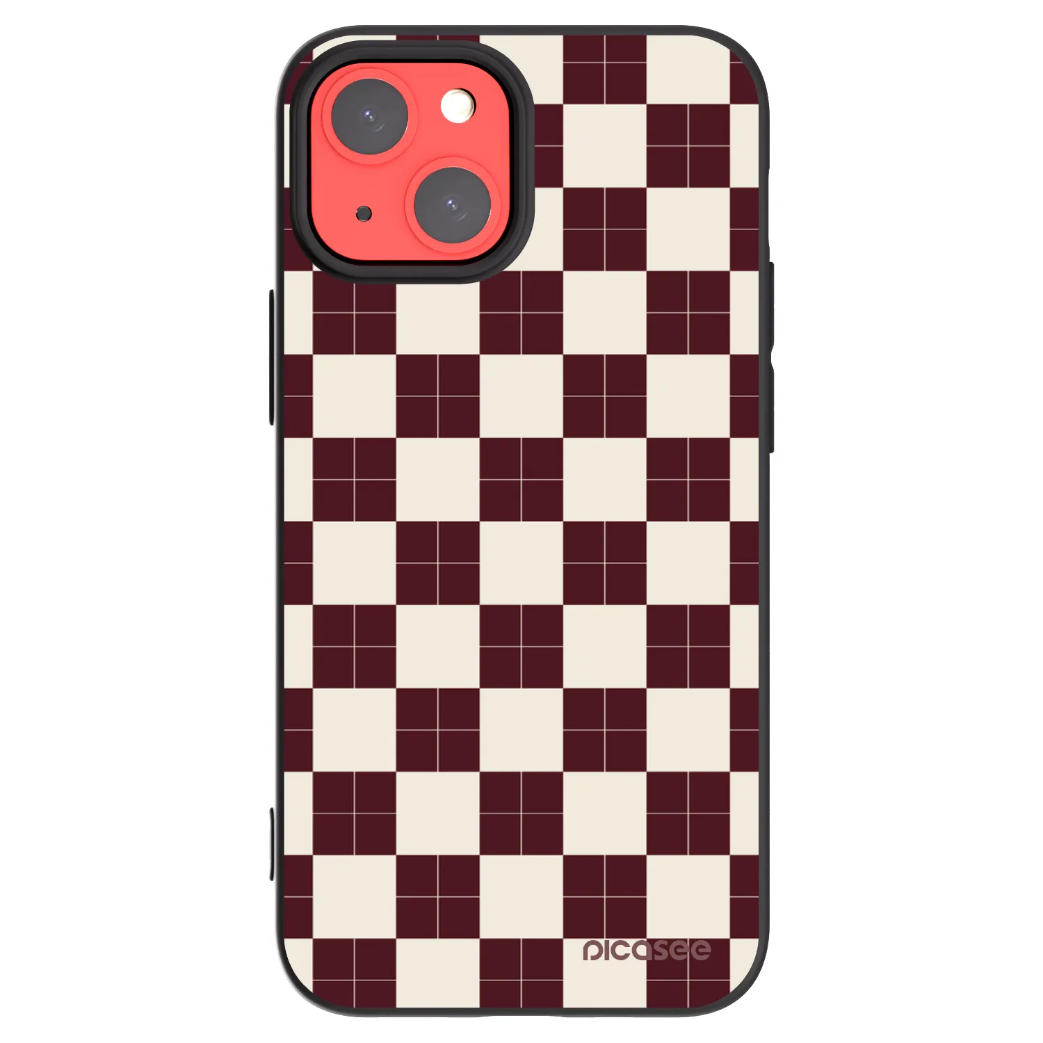 Picasee silikónový čierny obal pre Apple iPhone 13 mini - Checked Away