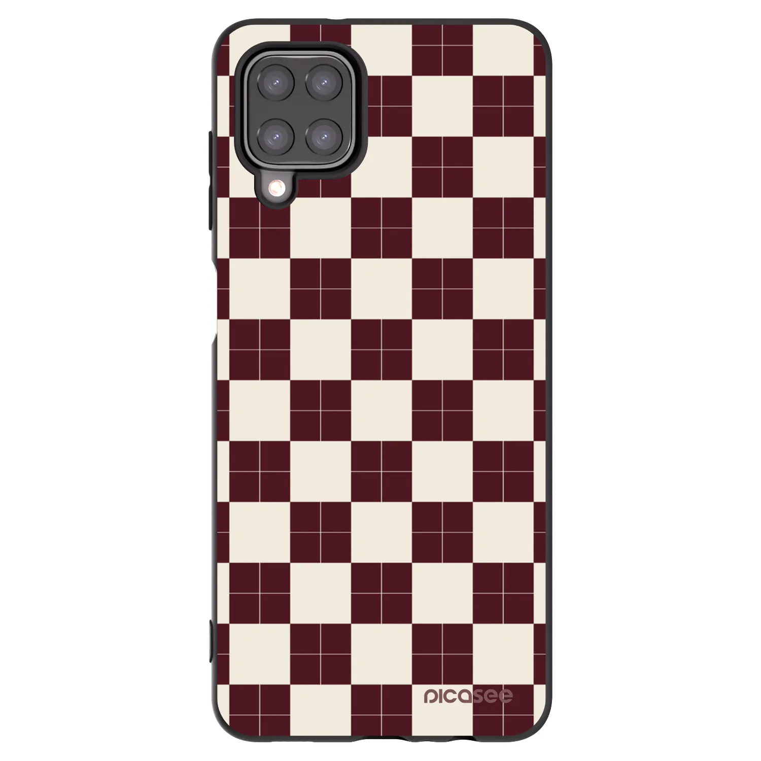Picasee silikónový čierny obal pre Samsung Galaxy M12 M127F - Checked Away