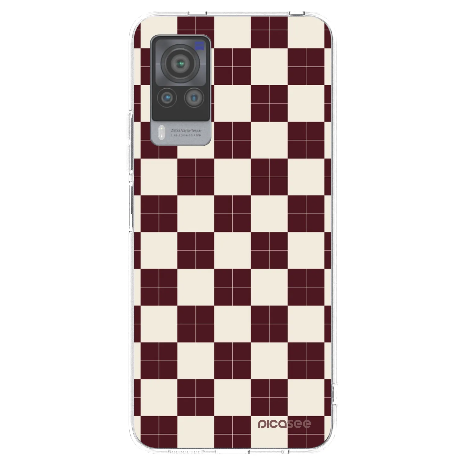 Picasee silikónový prehľadný obal pre Vivo X60 Pro 5G - Checked Away