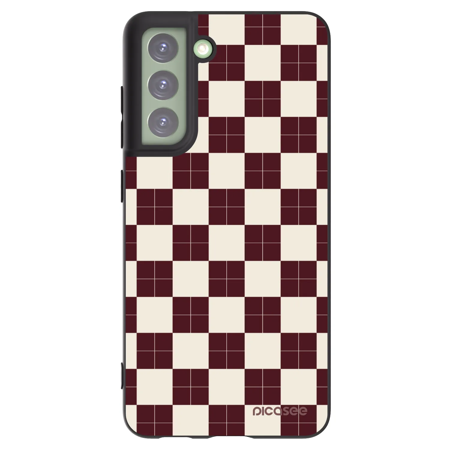 Picasee silikónový čierny obal pre Samsung Galaxy S21 FE 5G - Checked Away
