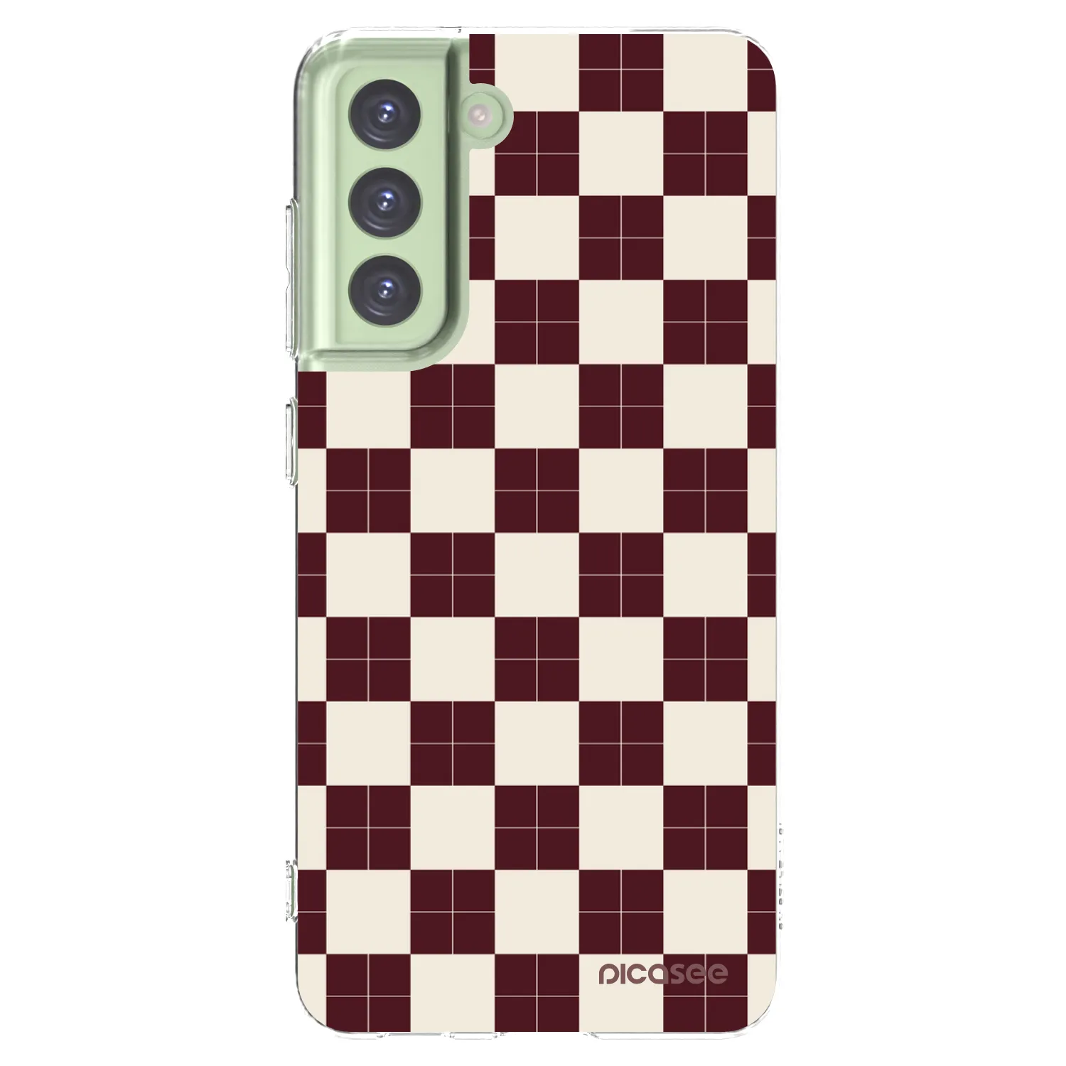 Picasee silikónový prehľadný obal pre Samsung Galaxy S21 FE 5G - Checked Away