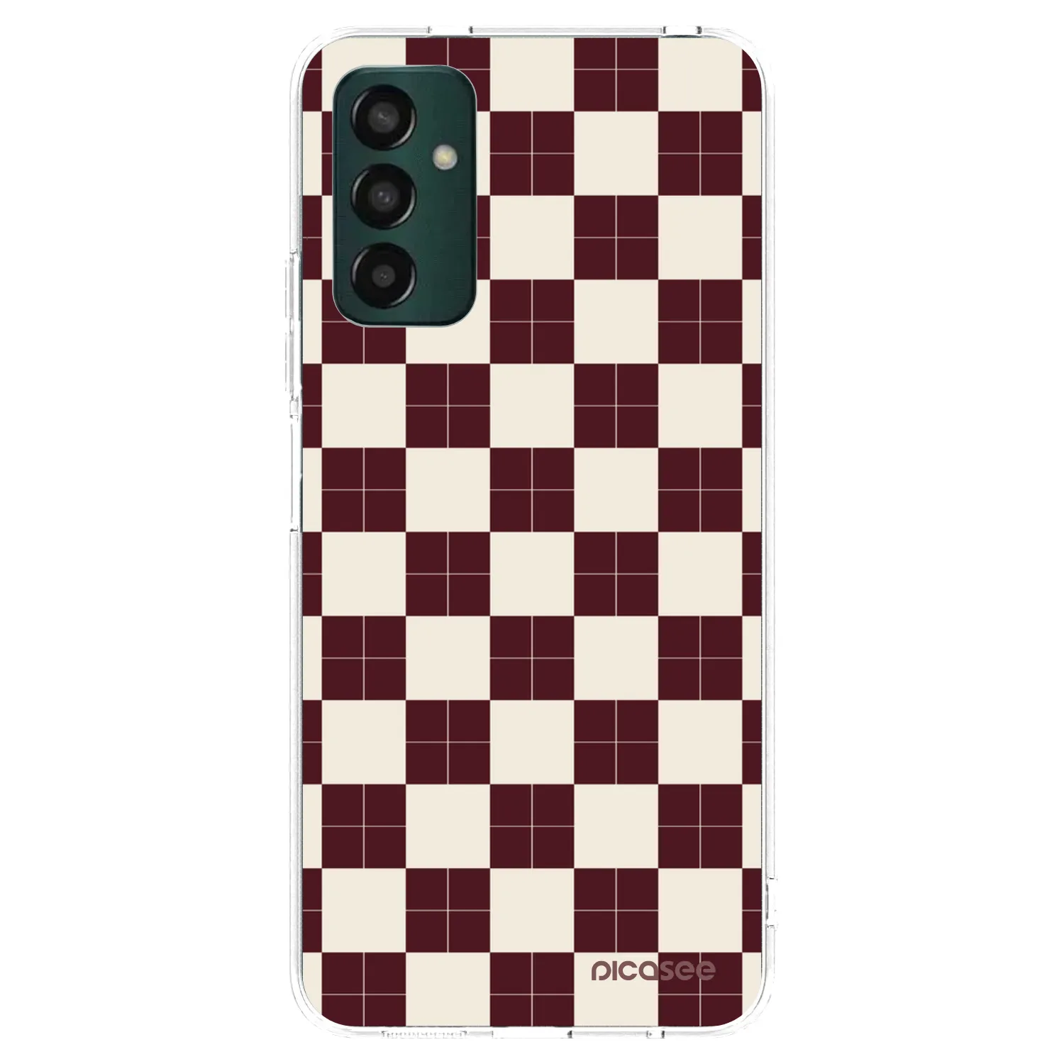 Picasee silikónový prehľadný obal pre Samsung Galaxy M13 M135F - Checked Away