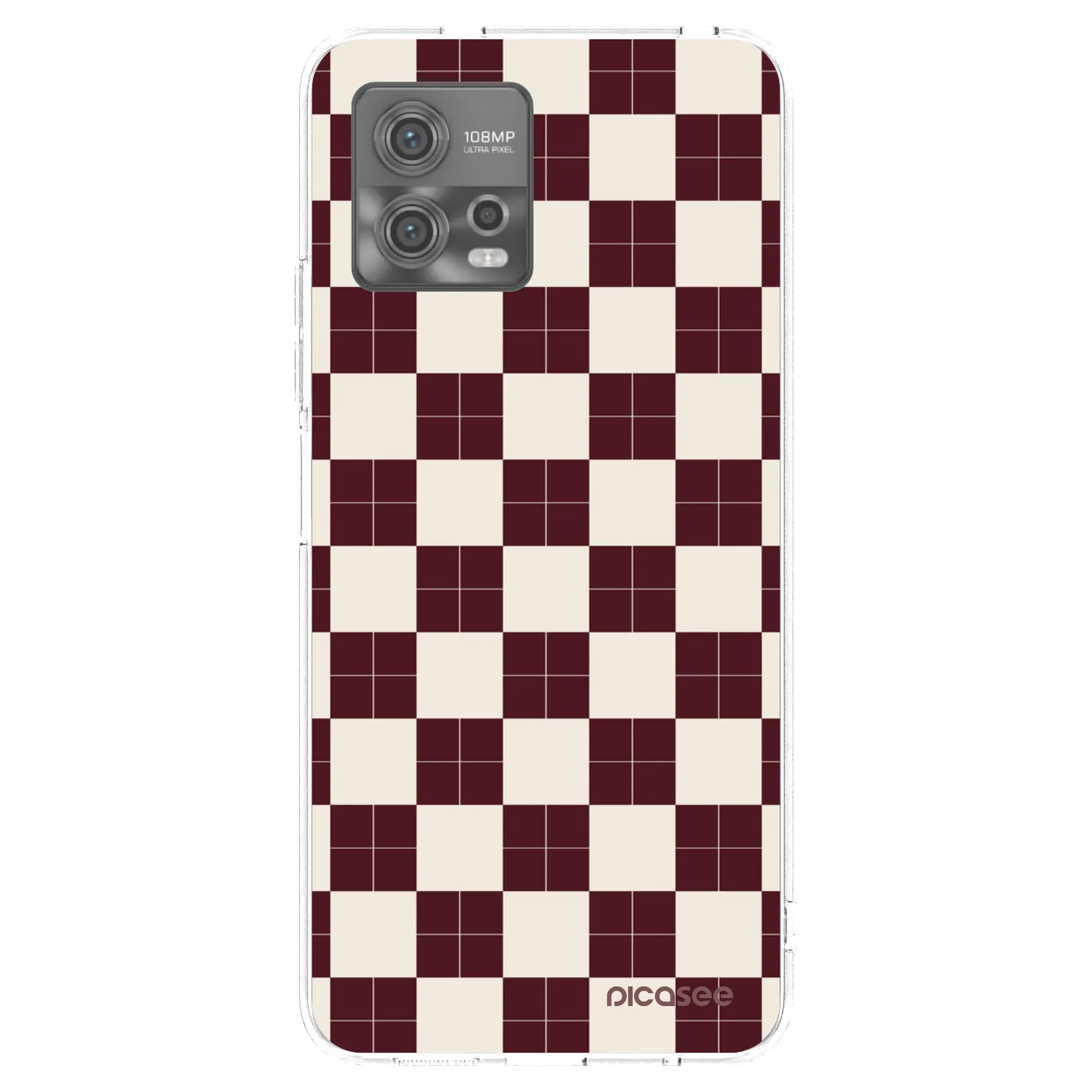 Picasee silikónový prehľadný obal pre Motorola Moto G72 - Checked Away