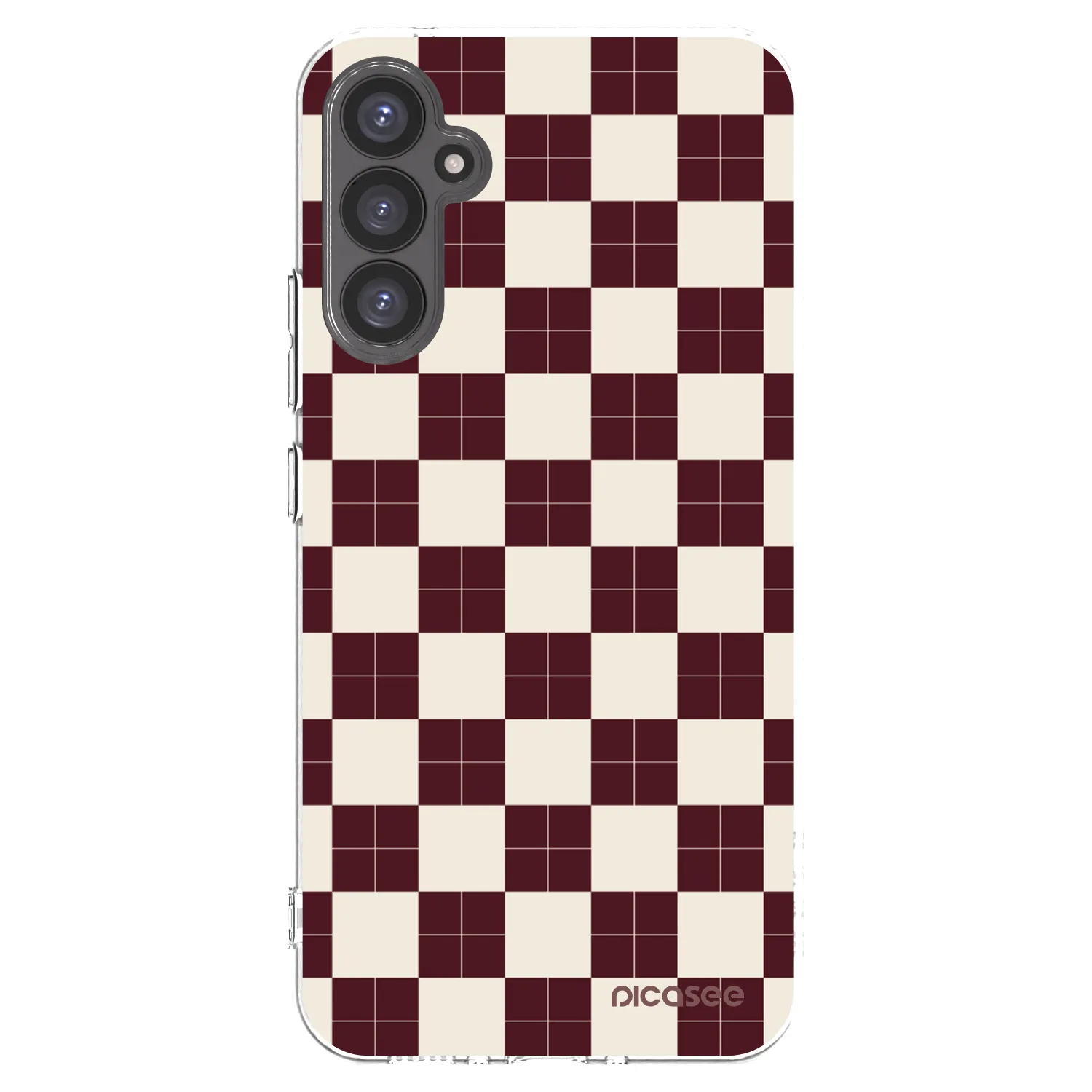 Picasee silikónový prehľadný obal pre Samsung Galaxy A34 5G A346B - Checked Away