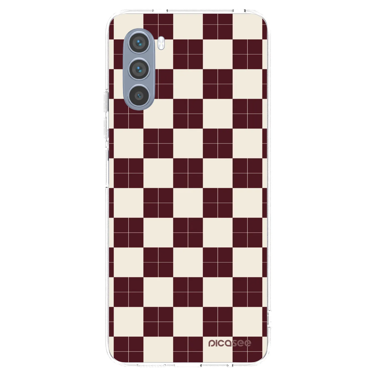 Picasee silikónový prehľadný obal pre Motorola Moto G62 - Checked Away