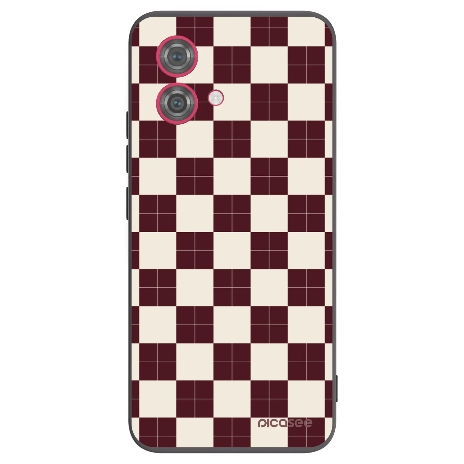 Picasee silikónový čierny obal pre Motorola Moto G84 5G - Checked Away