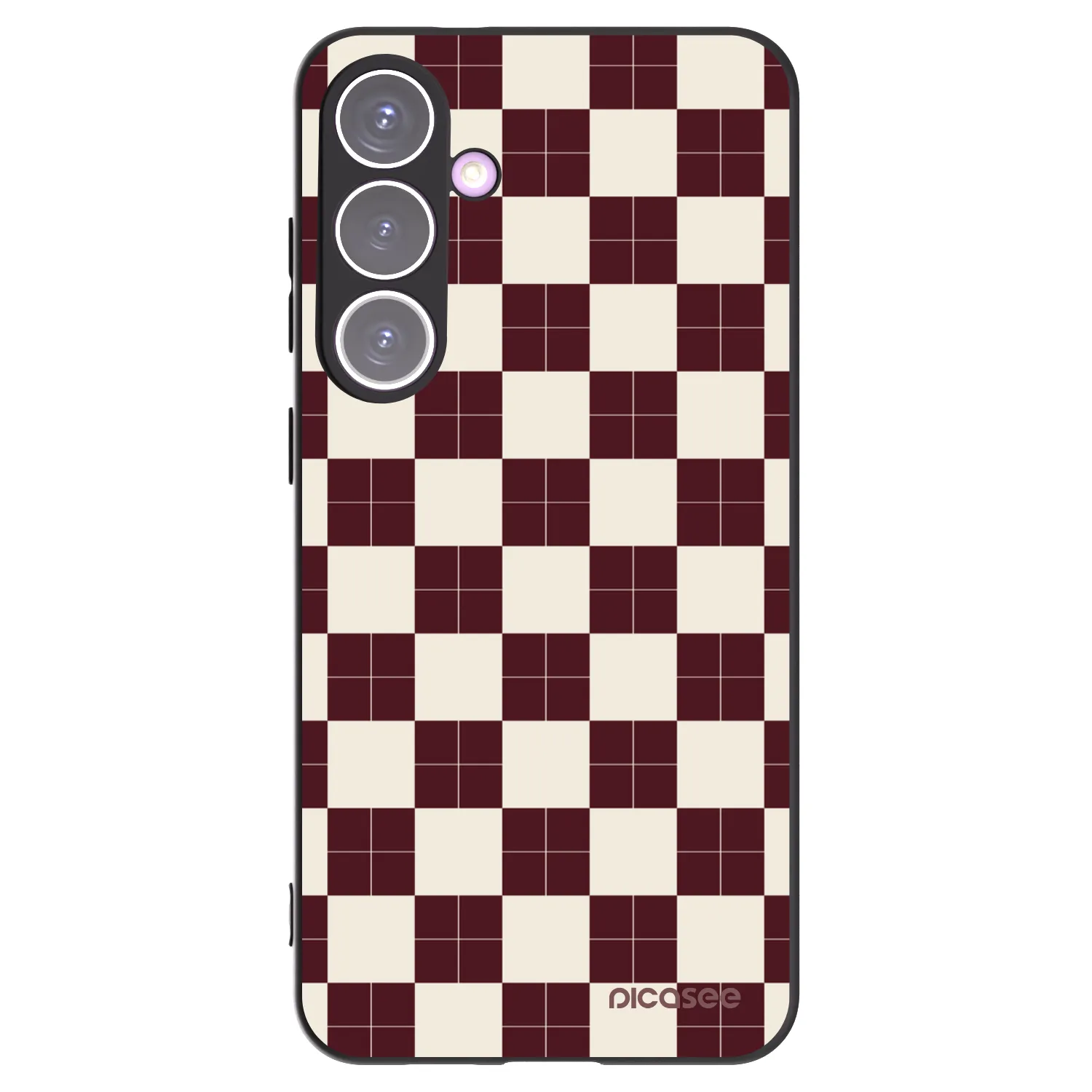Picasee silikónový čierny obal pre Samsung Galaxy S24+ S926B 5G - Checked Away