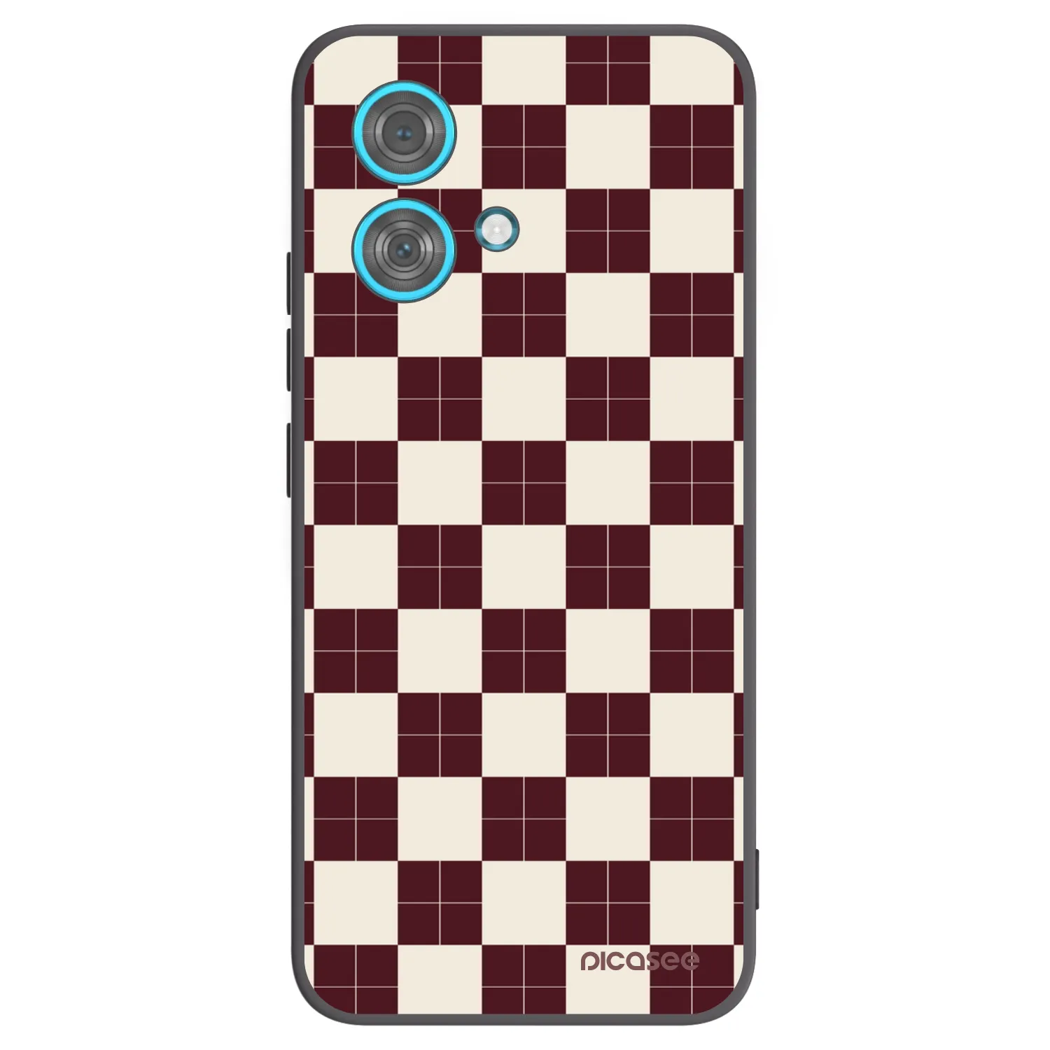 Picasee silikónový čierny obal pre Motorola Edge 40 Neo - Checked Away