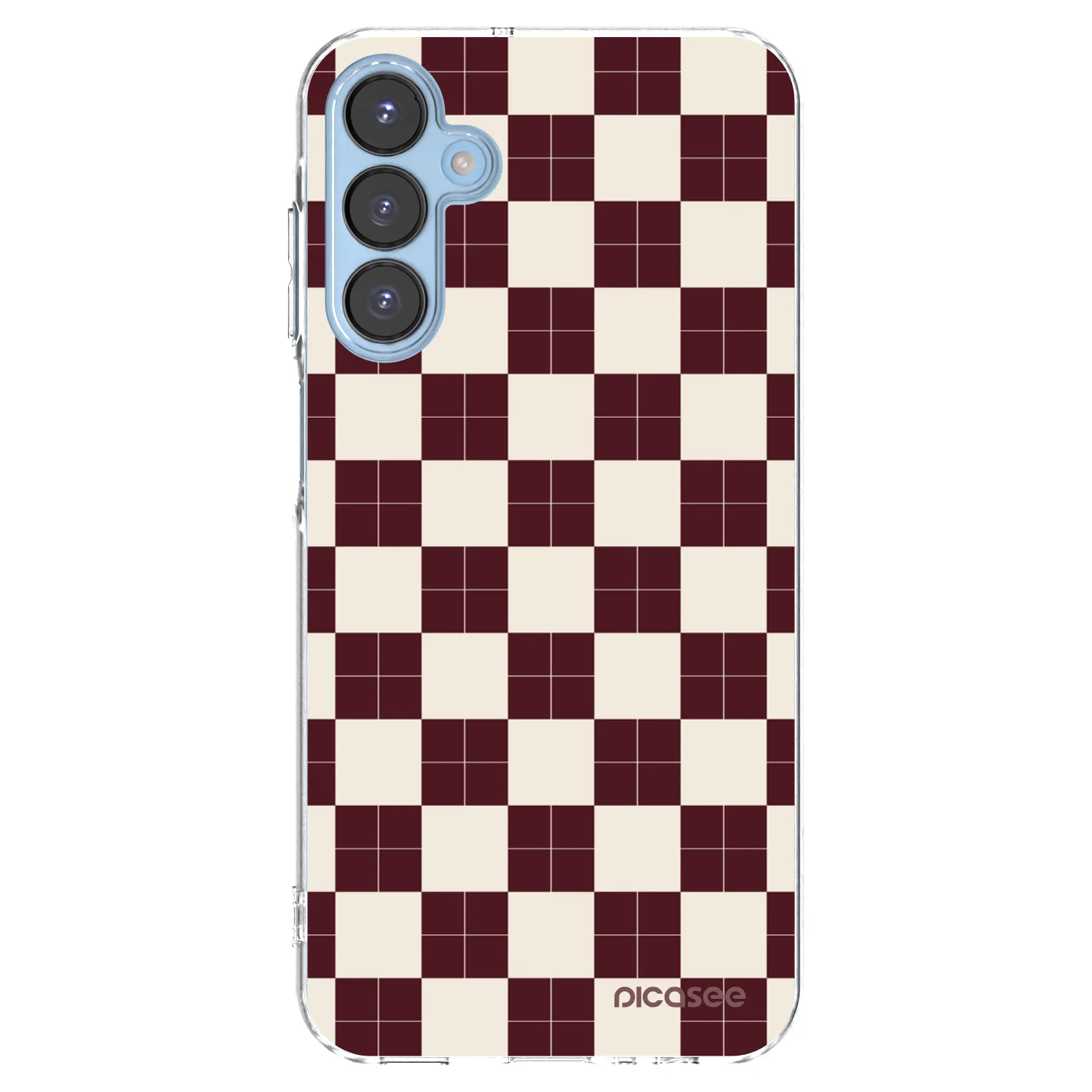Picasee silikónový prehľadný obal pre Samsung Galaxy A15 A156B 5G - Checked Away