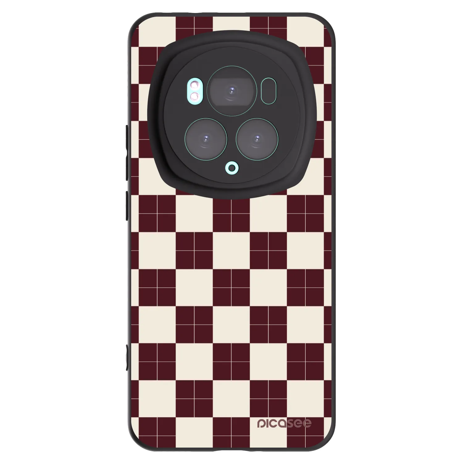 Picasee silikónový čierny obal pre Honor Magic6 Pro - Checked Away