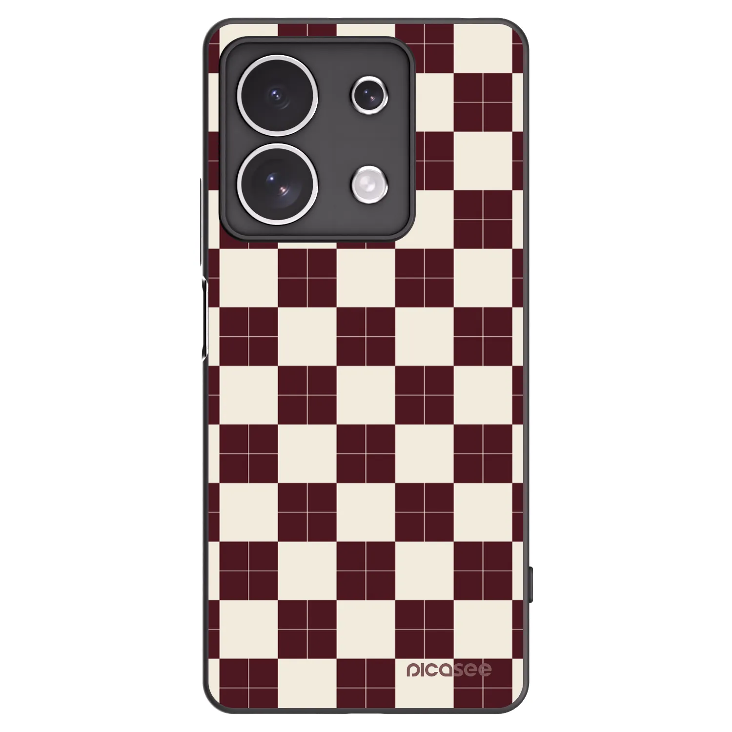 Picasee silikónový čierny obal pre Xiaomi Redmi Note 13 4G - Checked Away