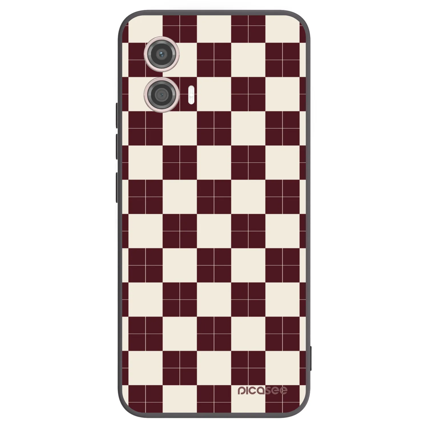 Picasee silikónový čierny obal pre Motorola Moto G53 5G - Checked Away