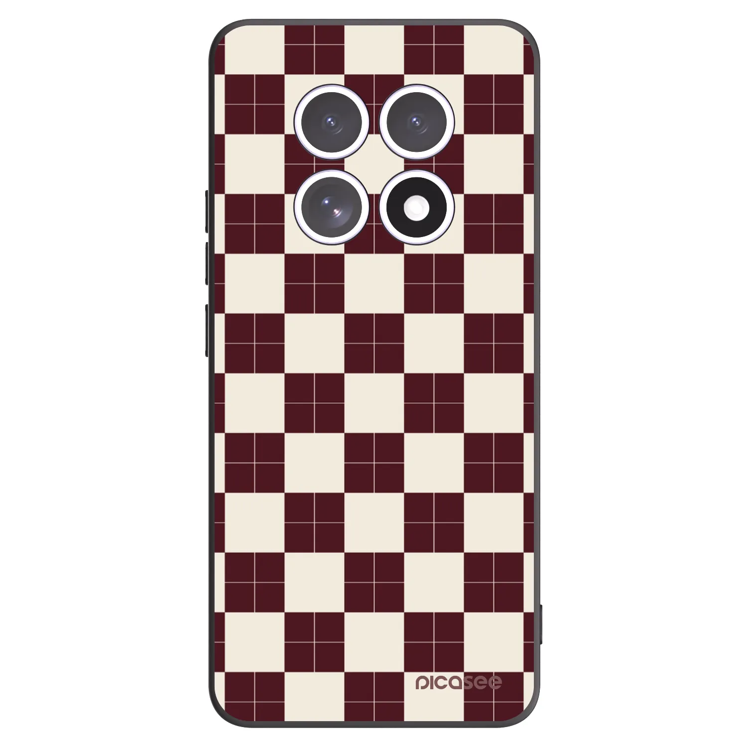 Picasee silikónový čierny obal pre Xiaomi Redmi Note 15 4G - Checked Away