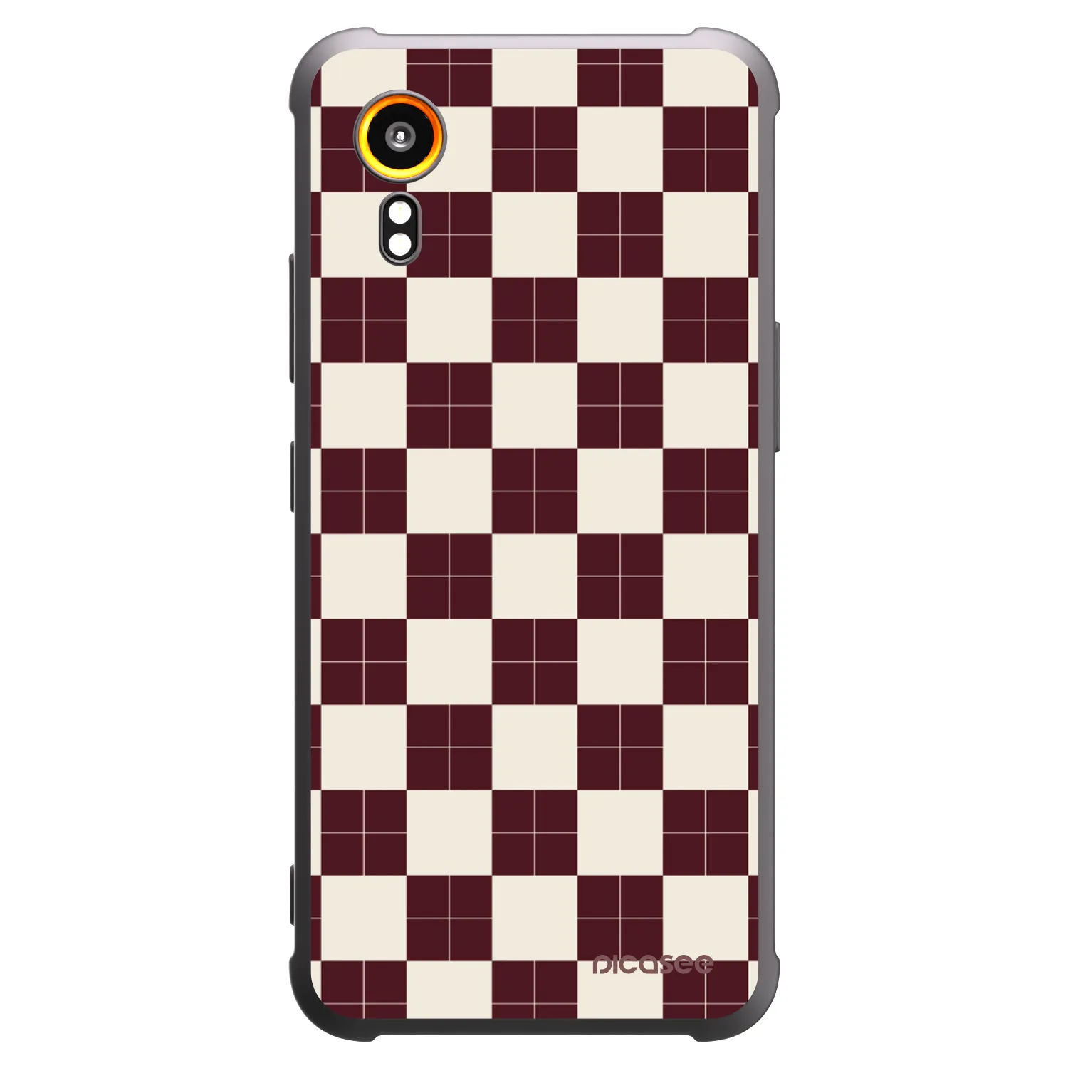 Picasee silikónový čierny obal pre Samsung Galaxy XCover 7 - Checked Away