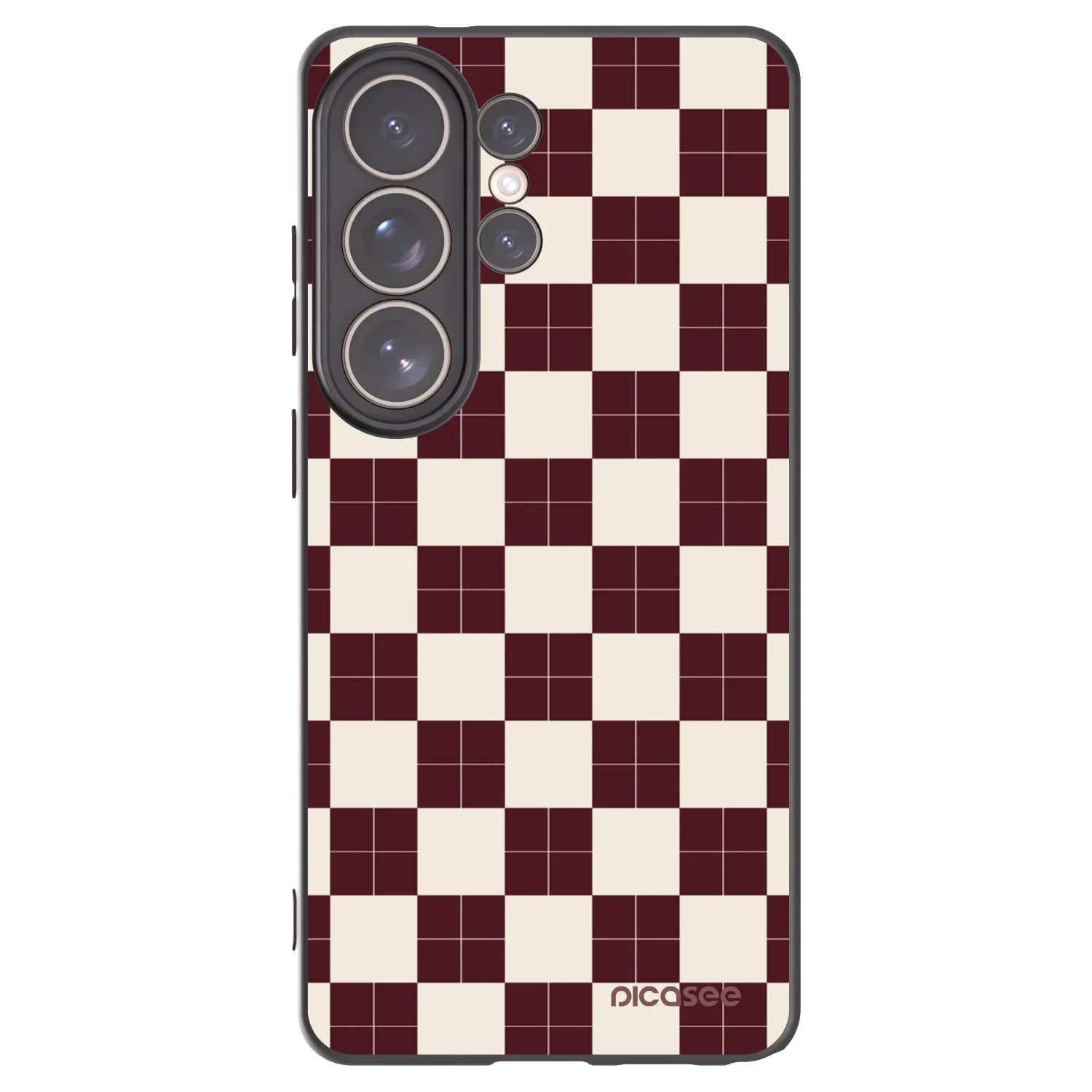 Picasee silikónový čierny obal pre Samsung Galaxy S26 Ultra - Checked Away