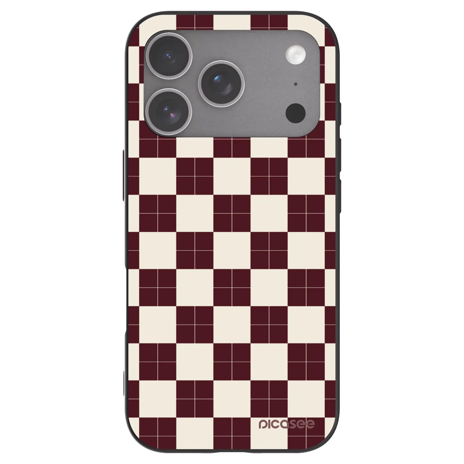Picasee silikónový čierny obal pre Apple iPhone 18 Pro - Checked Away