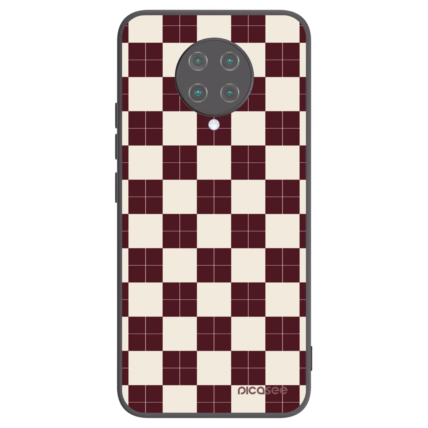 Picasee silikónový čierny obal pre Xiaomi Poco F2 Pro - Checked Away