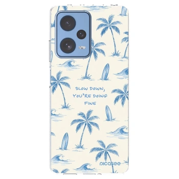 Picasee silikónový prehľadný obal pre Xiaomi Redmi Note 12 Pro 5G - Slow Tide