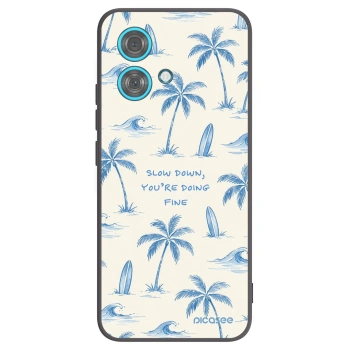 Picasee silikónový čierny obal pre Motorola Edge 40 Neo - Slow Tide