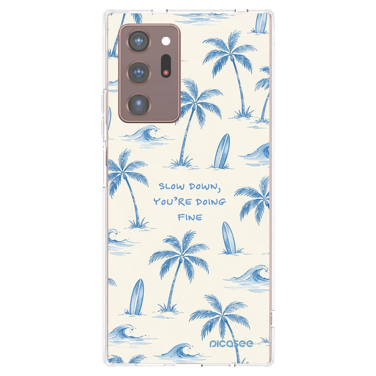 Picasee silikónový prehľadný obal pre Samsung Galaxy Note 20 Ultra - Slow Tide